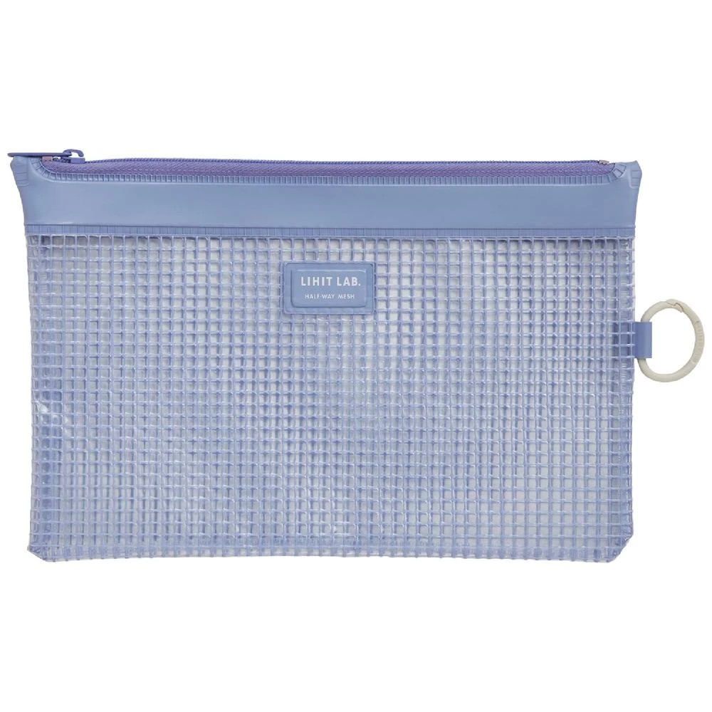 1 Lihit Lab Mesh Document Wallet B6 Blue, 1 of 1