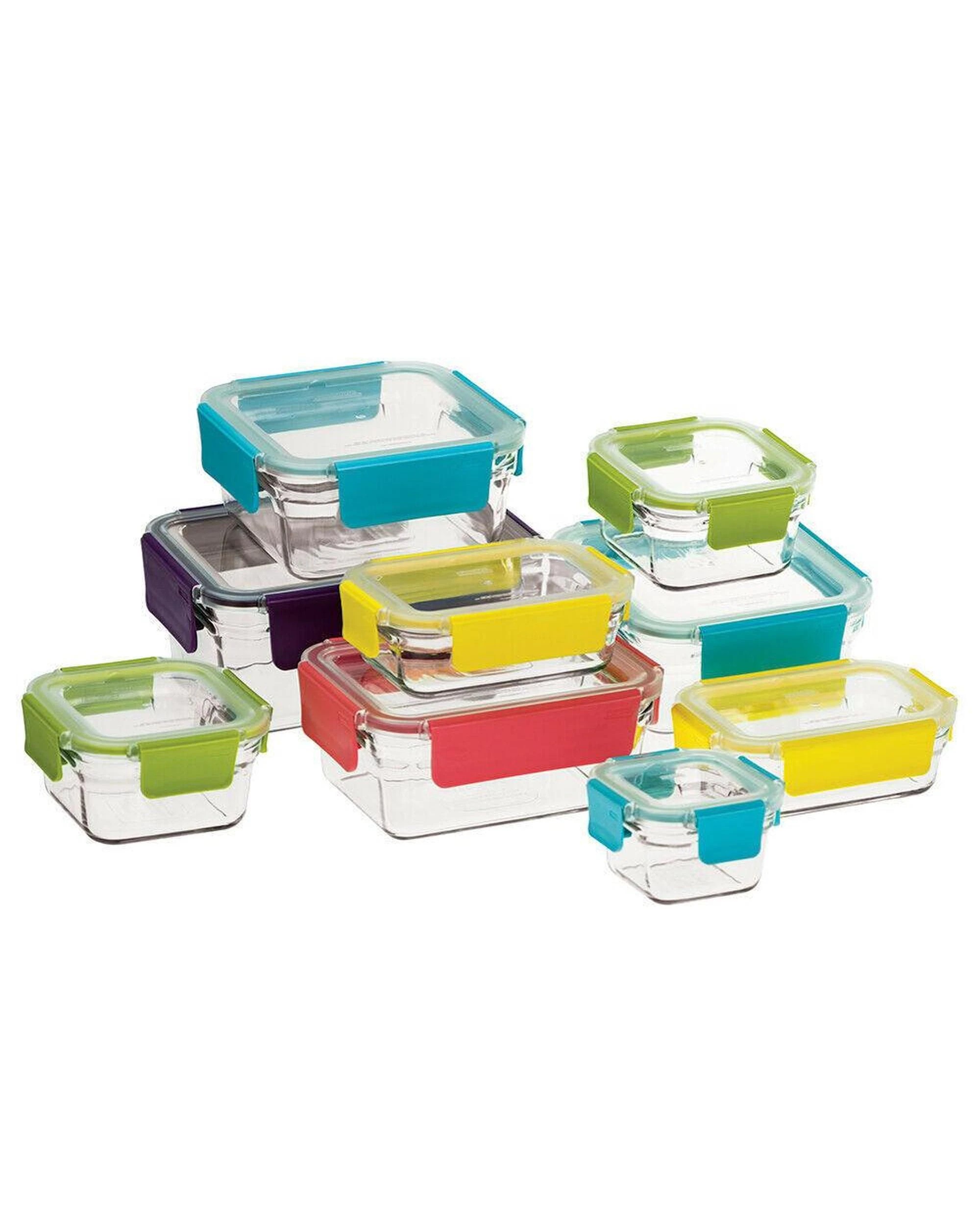 1 Glasslock Tempered Glass Premium Oven Safe Container Set W Lid Oven 9pc  28089, 1 of 2