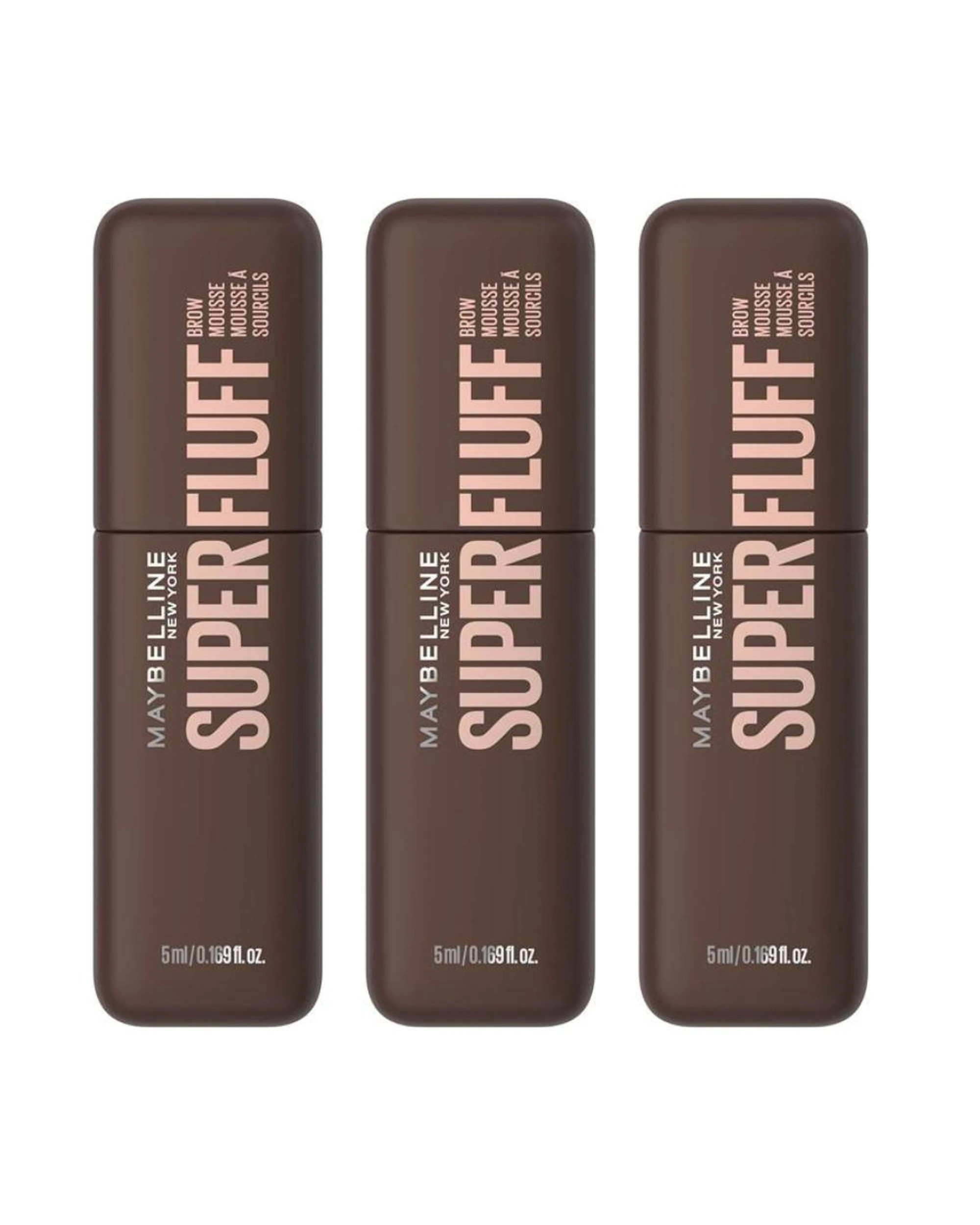 1 3 x Maybelline Super Fluff Brow Mousse 5mL - 260 Deep Brown - Brown, 1 of 8