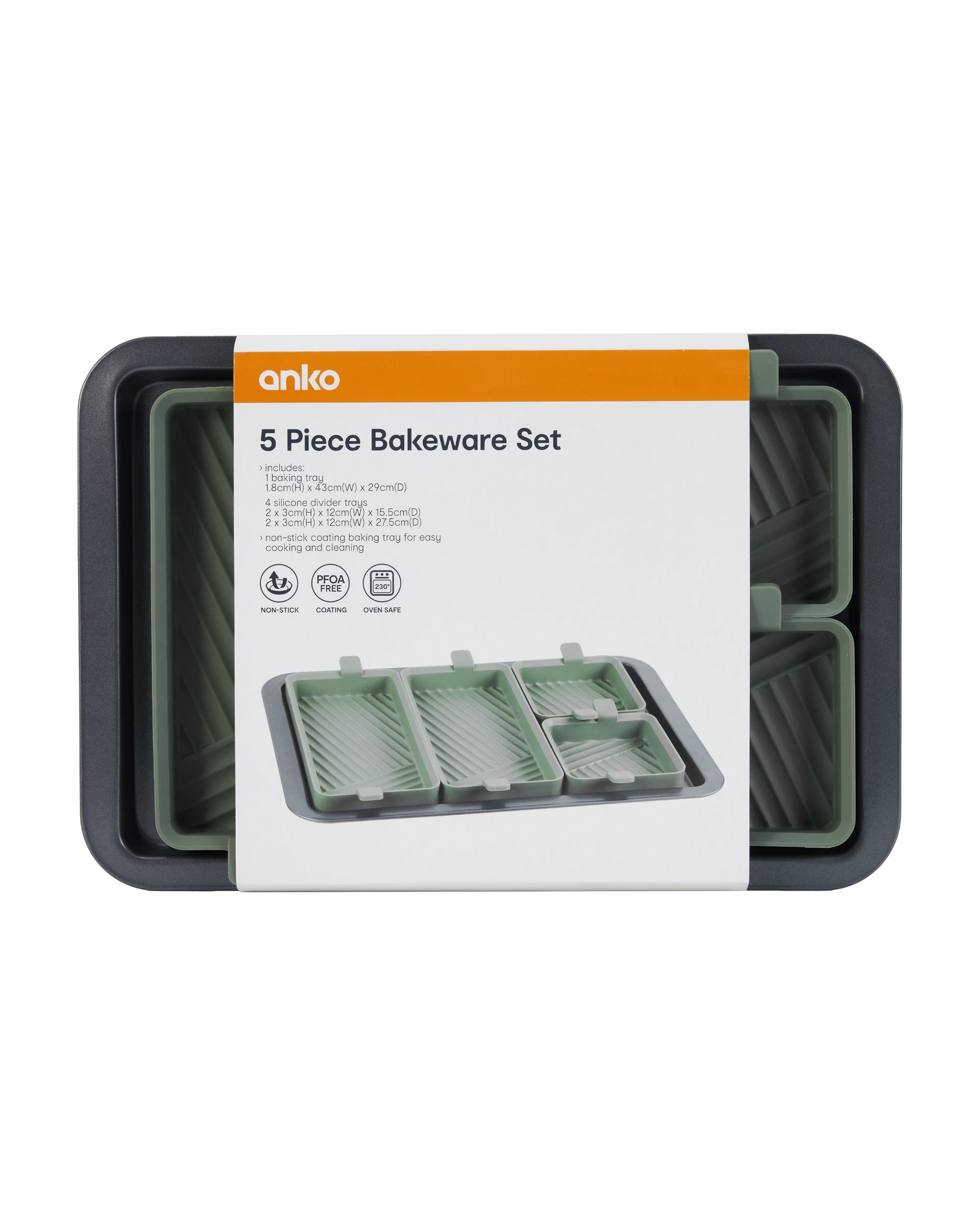 7 5 Piece Silicone Bakeware Set, 7 of 7