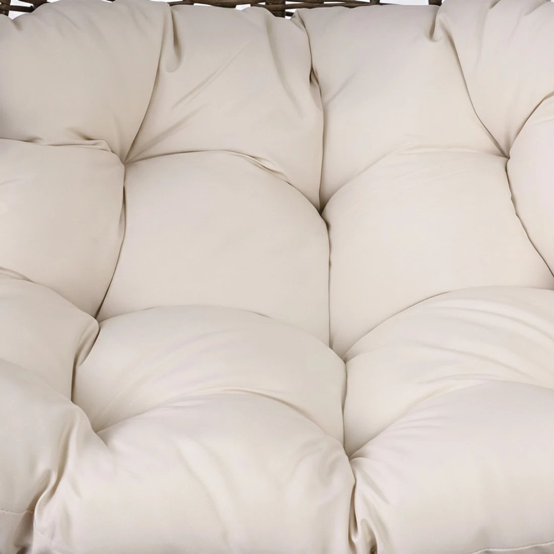 4 Gardeon Outdoor Egg Swing Chair Wicker Rattan Furniture Pod Stand Cushion - Beige, 4 of 6