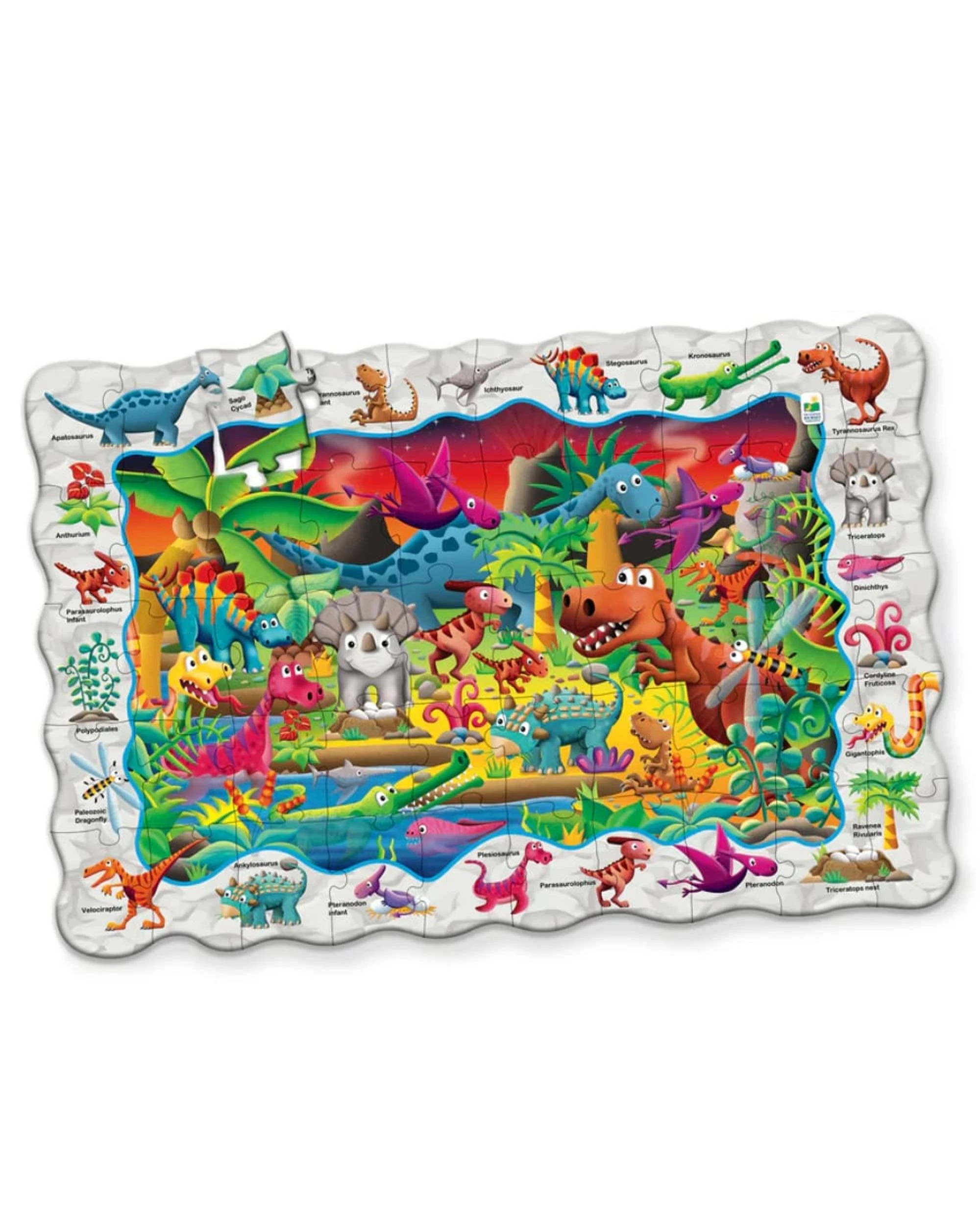 2 Learning Journey Puzzle Doubles Find It! Dinosaurs 50 Piece Jigsaw Puzzle, 2 of 2