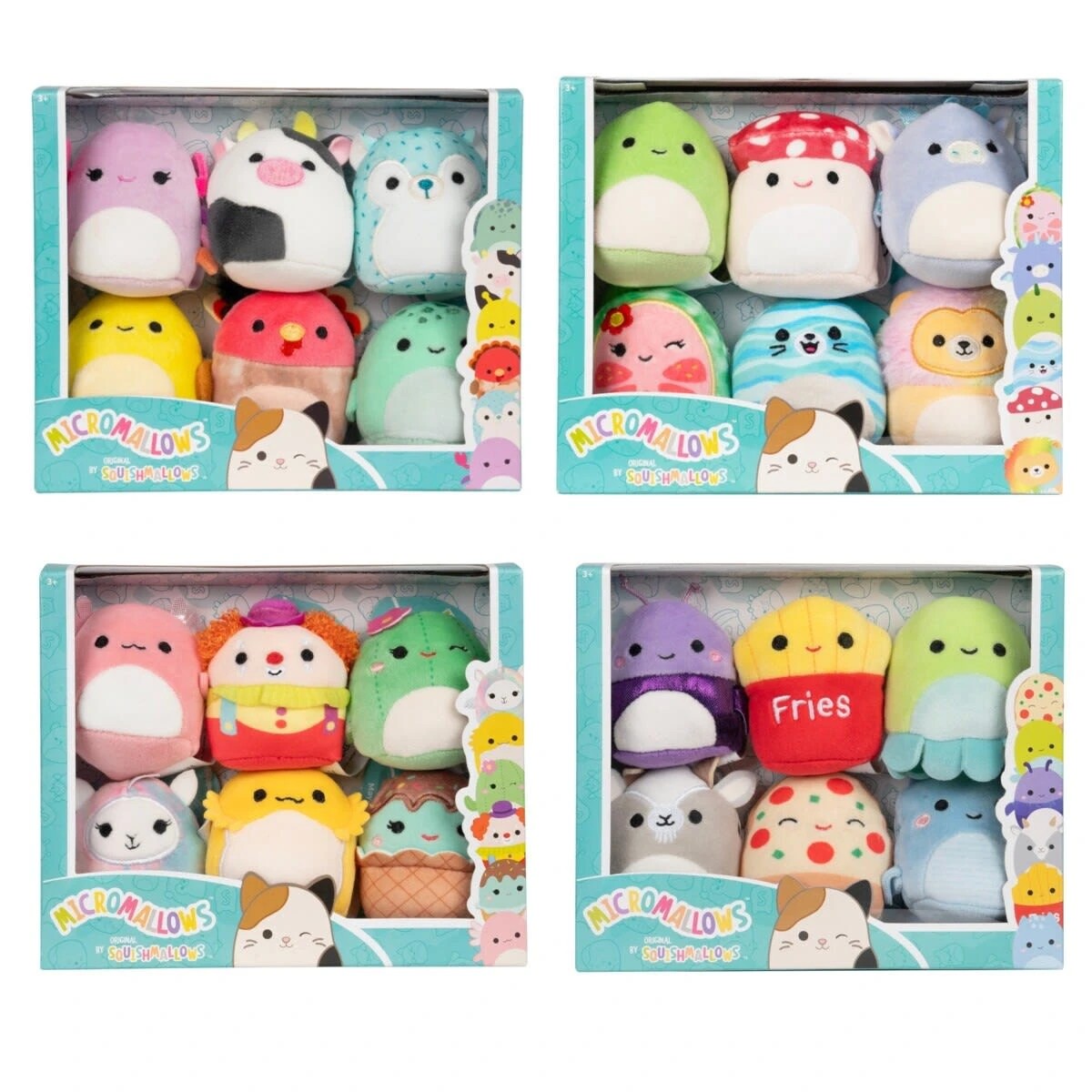 1 6 Pack The Orginal Squishmallows Micromallows - Assorted, 1 of 3