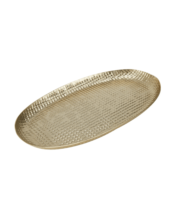 Gold Look Hammered Platter