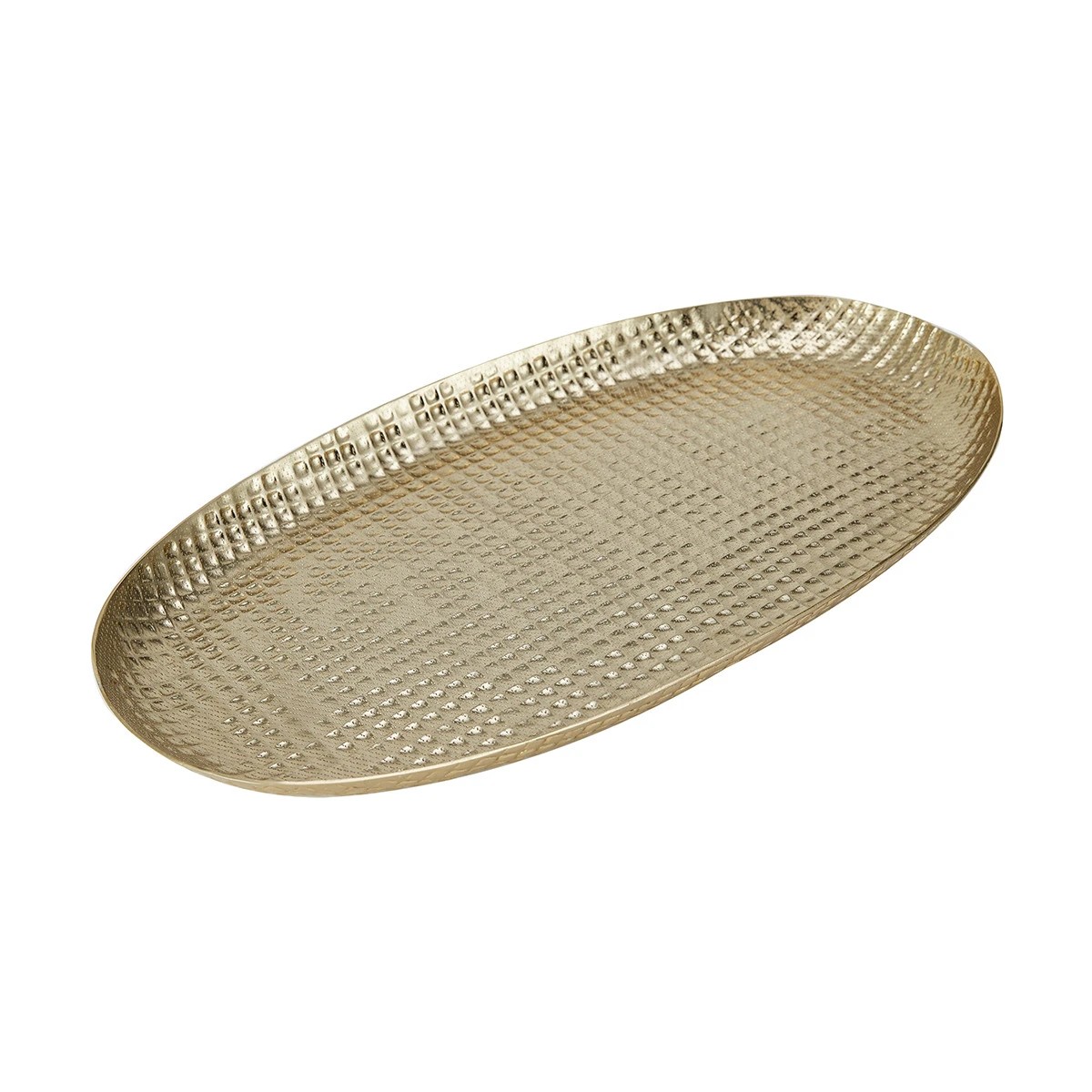 1 Gold Look Hammered Platter, 1 of 7