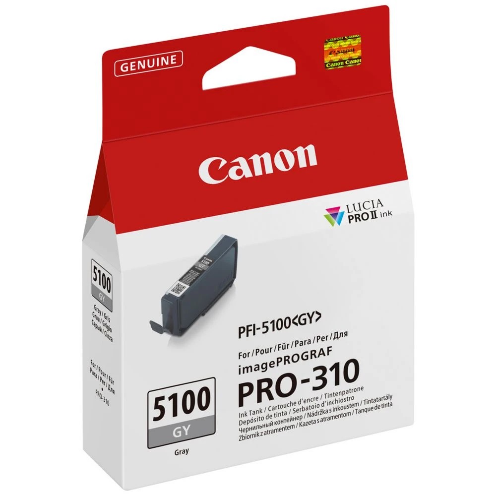 2 Canon PFI-5100 Grey Ink, 2 of 3