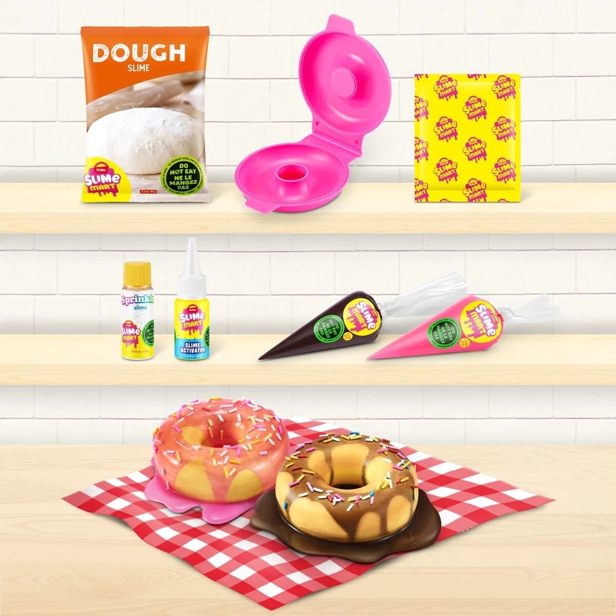 6 10 Piece Zuru Slime Mart Make Your Own Realistic Slime Food Playset - Donut, 6 of 8