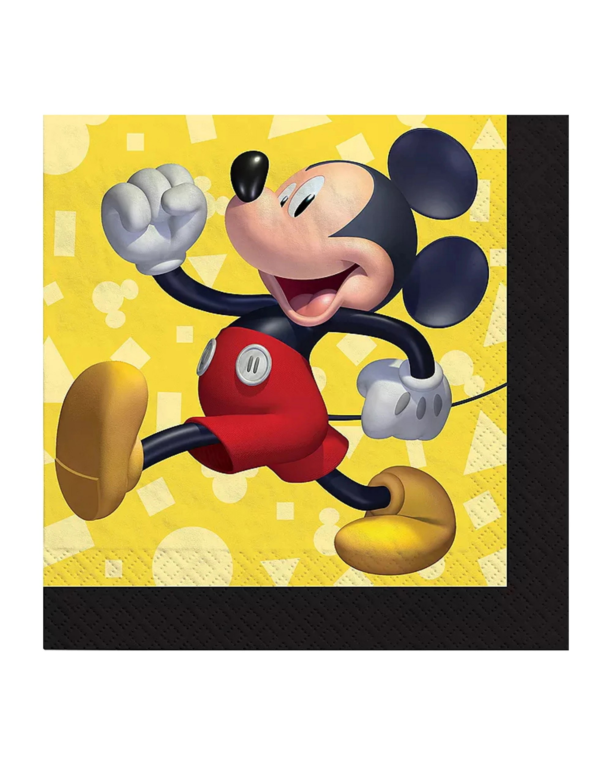 1 Amscan Inc. Mickey Mouse Forever Small Paper Napkins Serviettes Pack of 16 - Yellow, 1 of 1