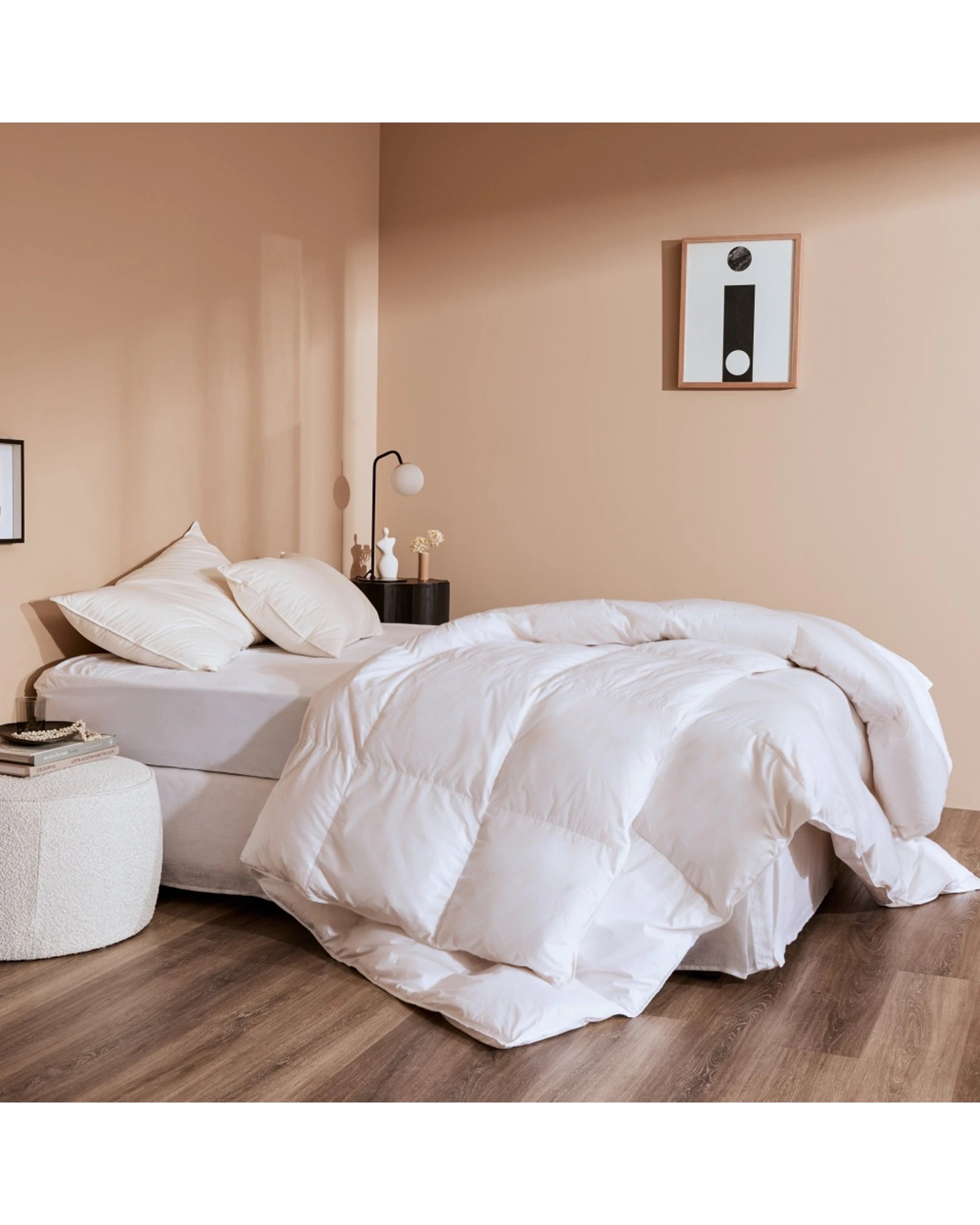2 Bedding Co. Canadian Goose Down Quilt Soft All Seasons Warmth - King Bed - Natural, 2 of 4