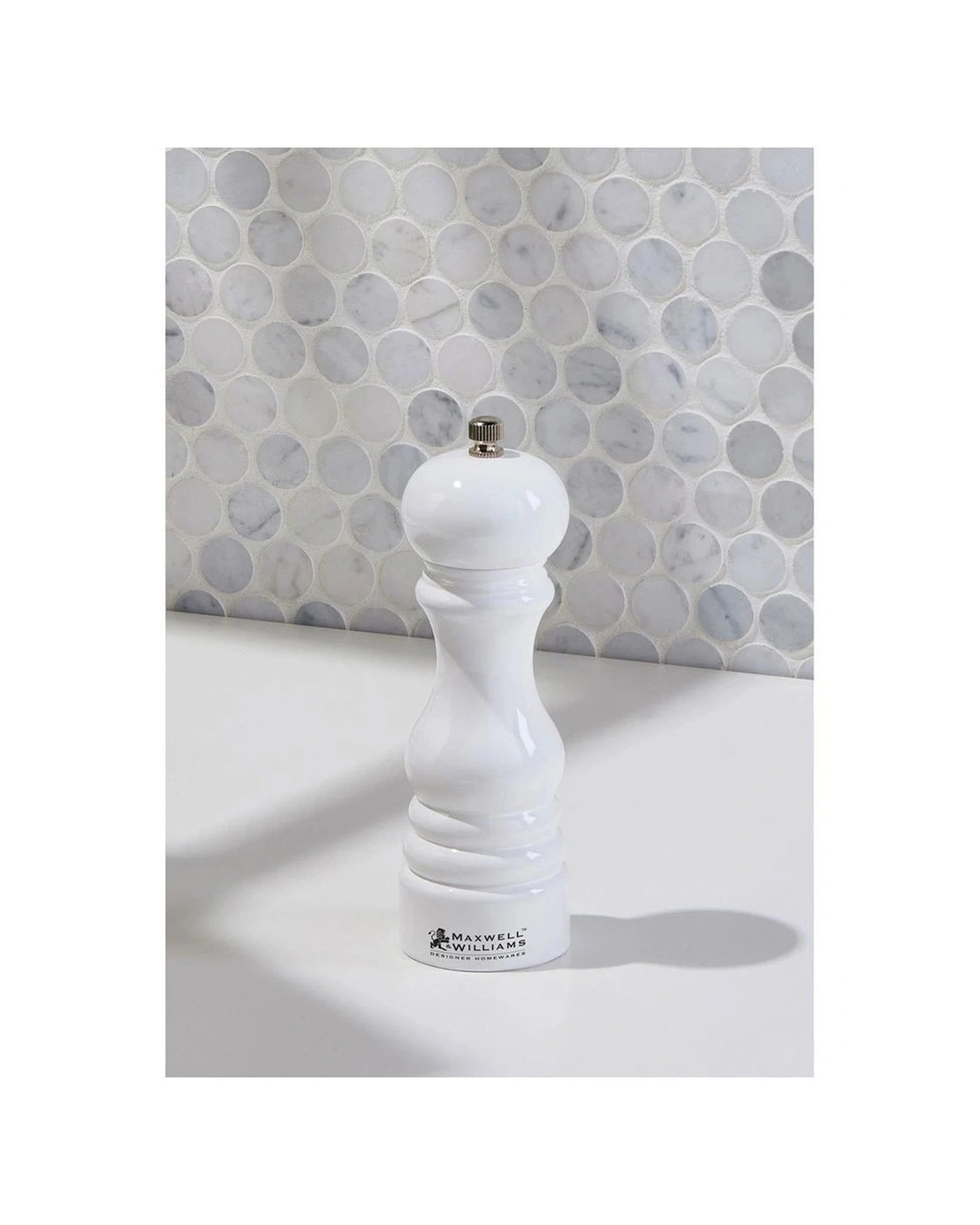 4 Maxwell & Williams Seasons Salt And Pepper Mill 15cm Gift Boxed For Dining
 - White, 4 of 5