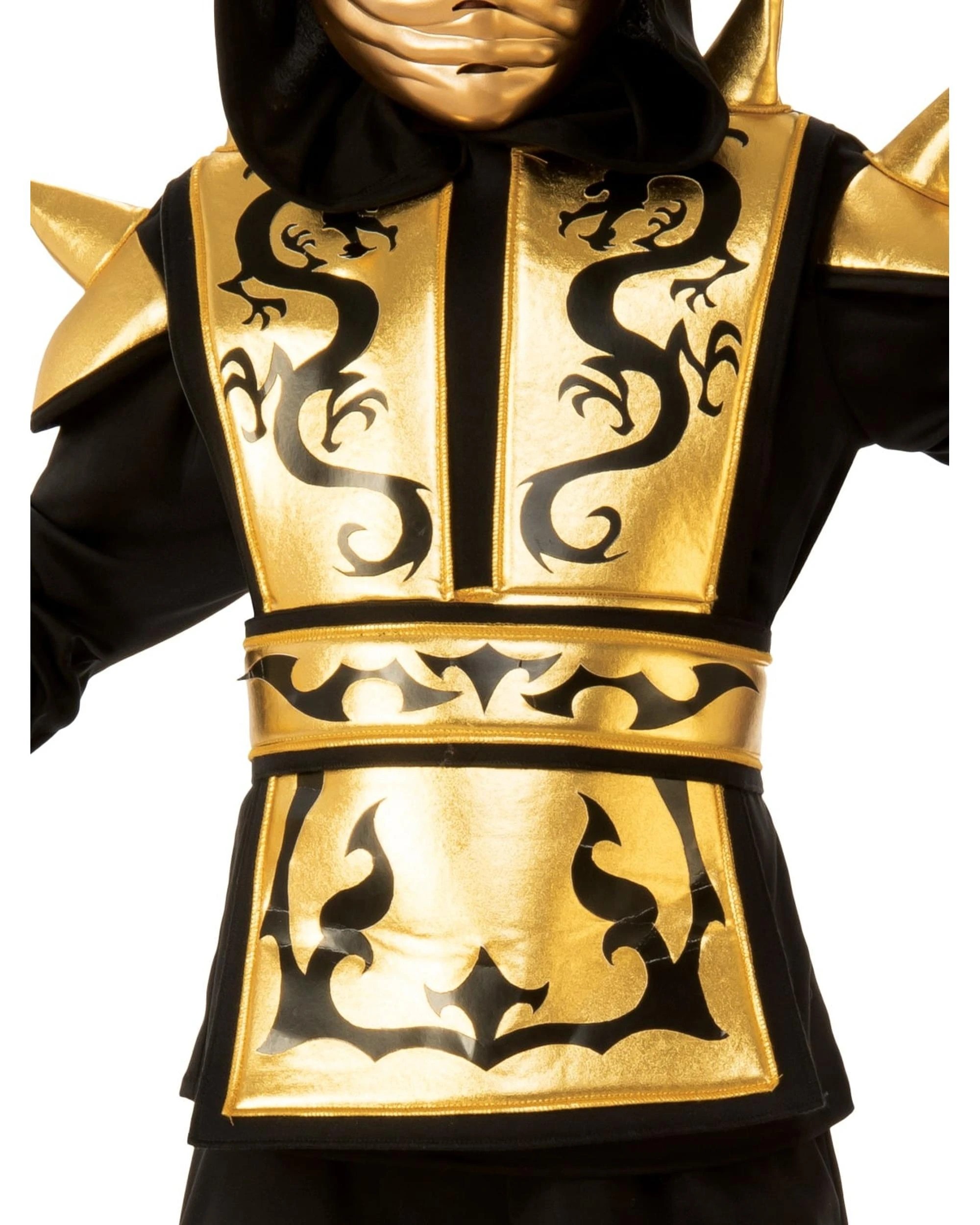 3 Gold Ninja Child Costume Size 5-7 Years, 3 of 4