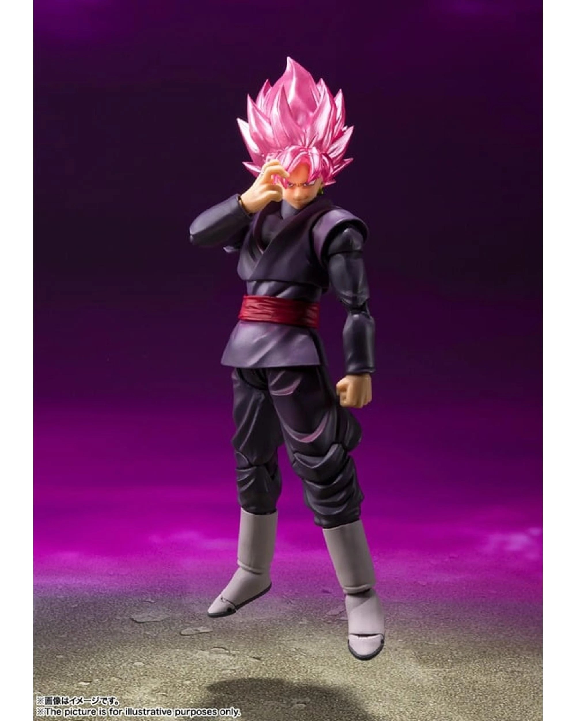 7 Tamashii Nations S.H.Figuarts Dragon Ball Goku Black Super Saiyan Rose Figure, 7 of 7