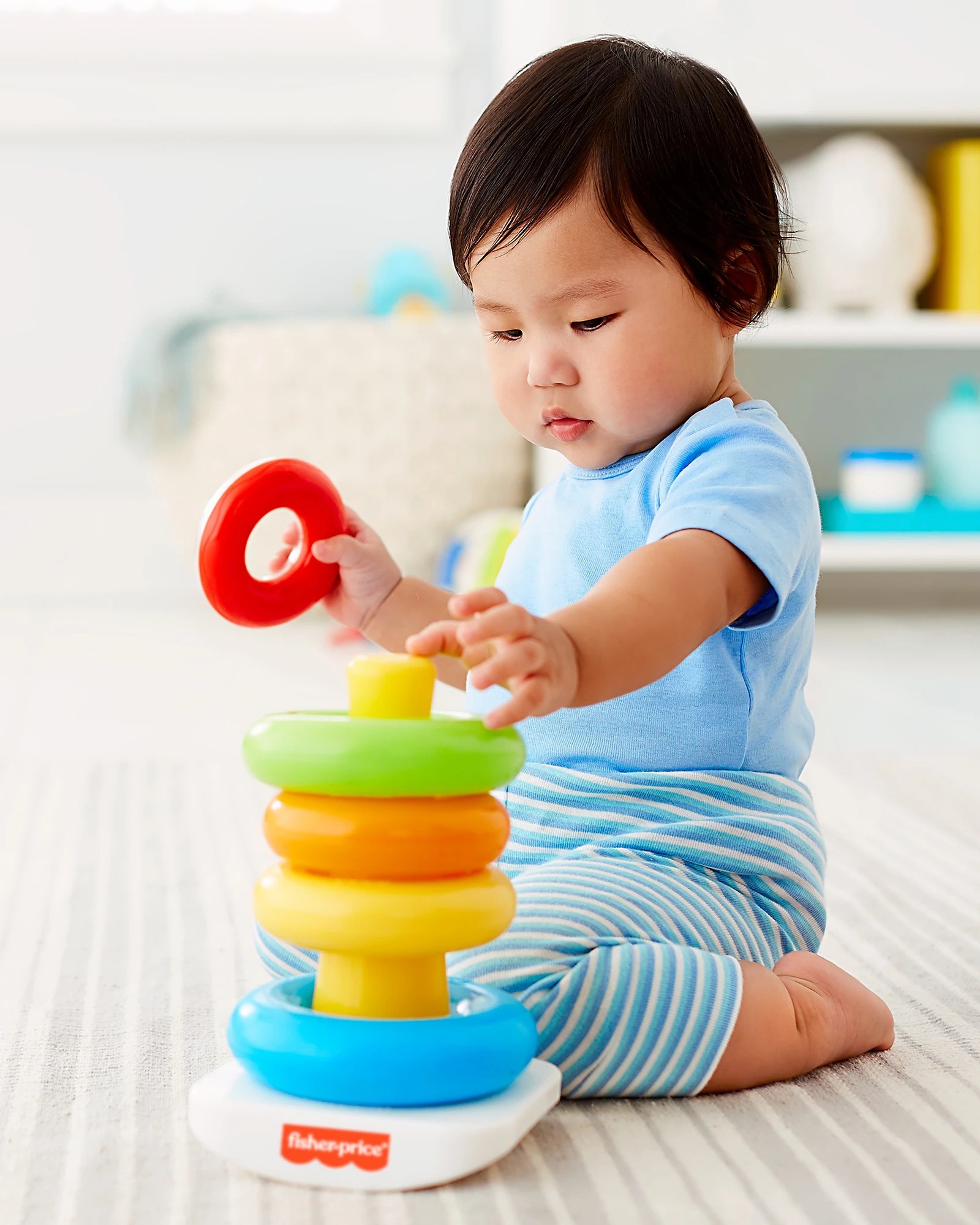 5 Fisher-Price Rock-a-Stack - Blue, 5 of 5