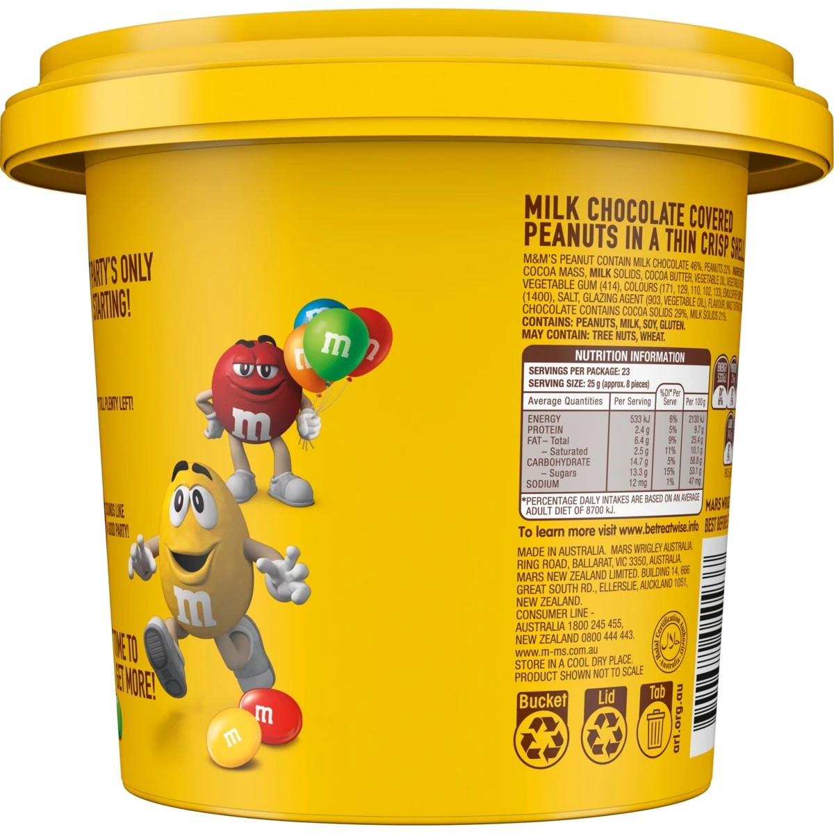 2 M&M's Peanut Party Bucket 575g, 2 of 6