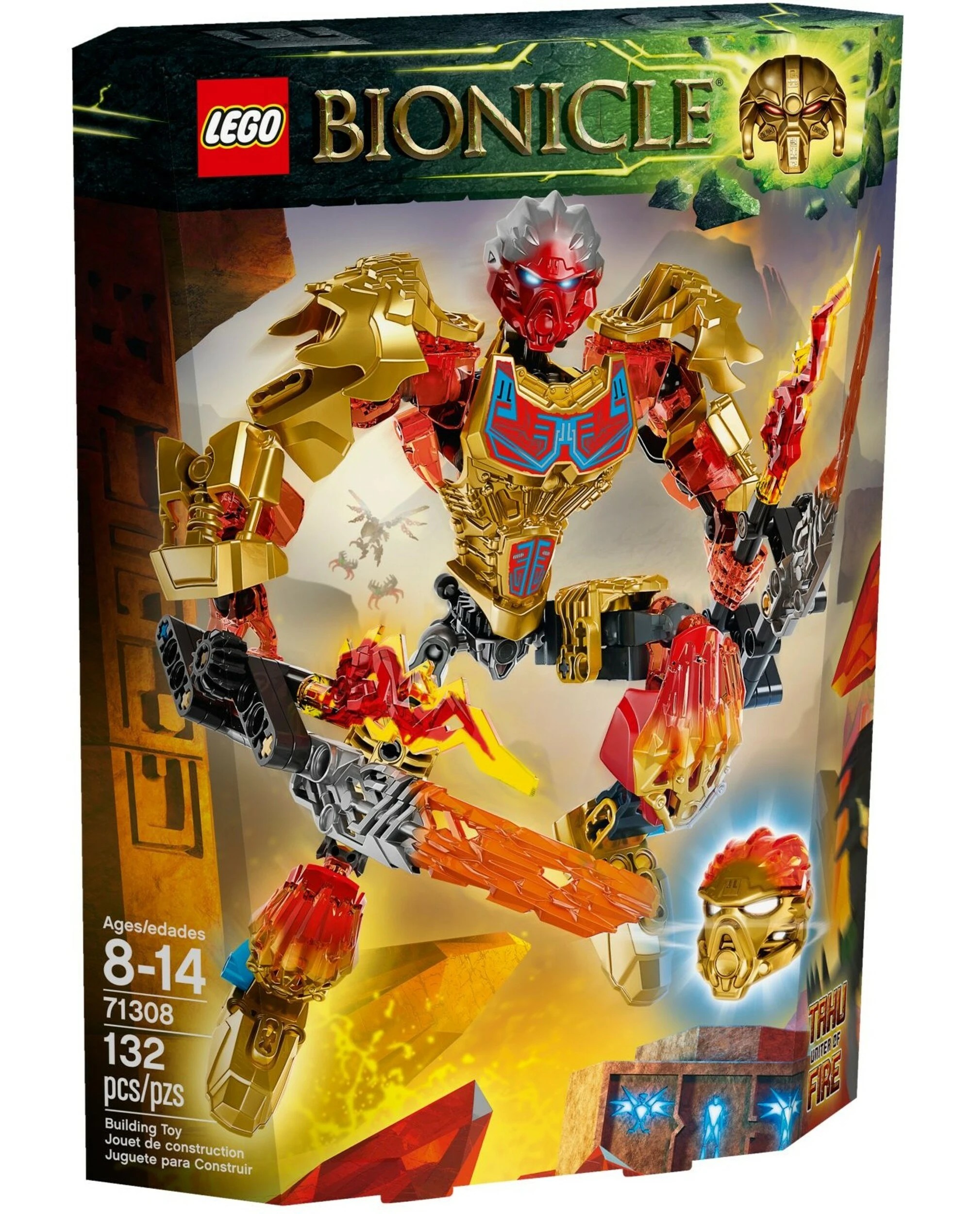1 LEGO 71308 Tahu Uniter of Fire BIONICLE Action Figure, 1 of 7