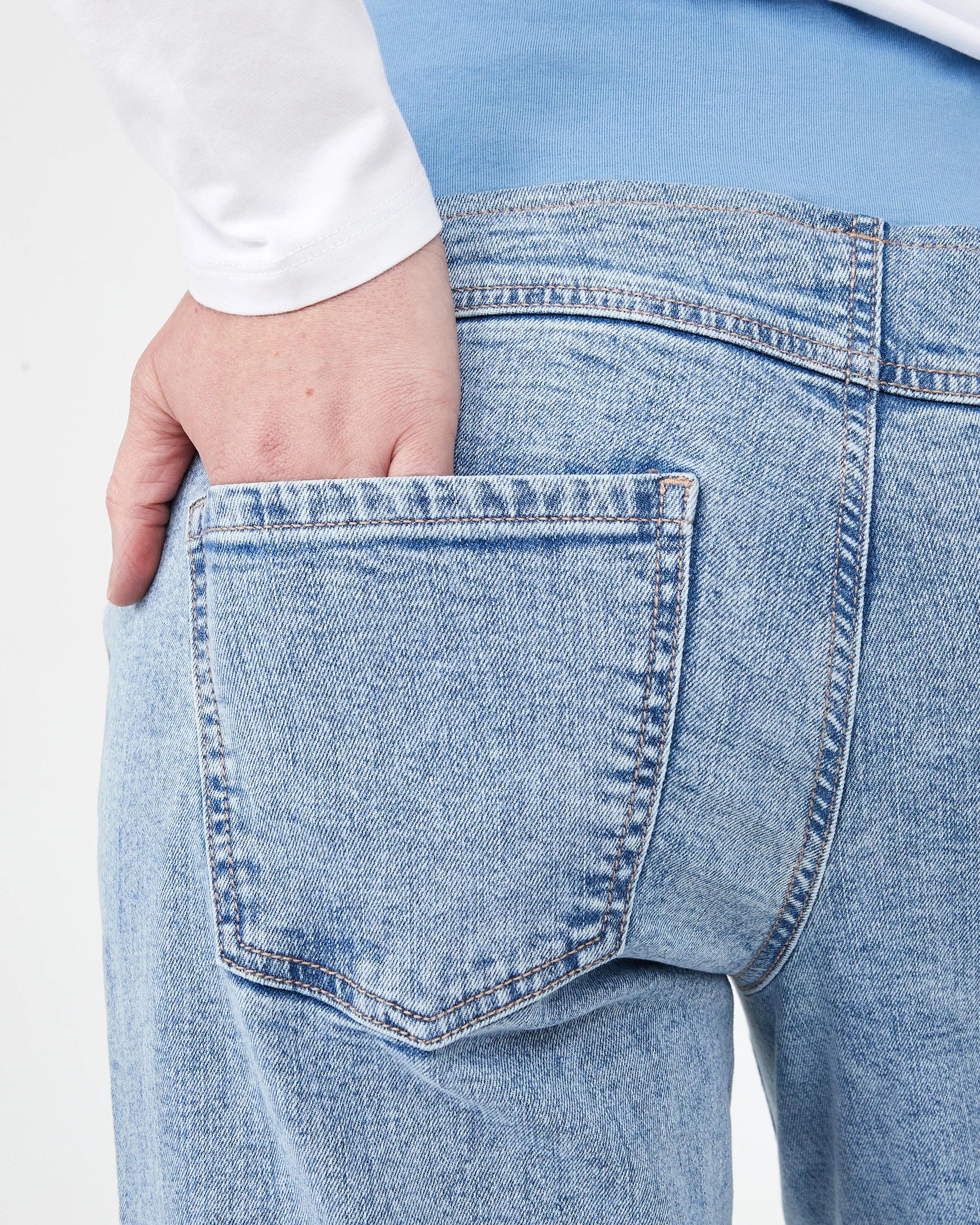 5 Maternity Wide Leg Jeans Light Wash, 5 of 5