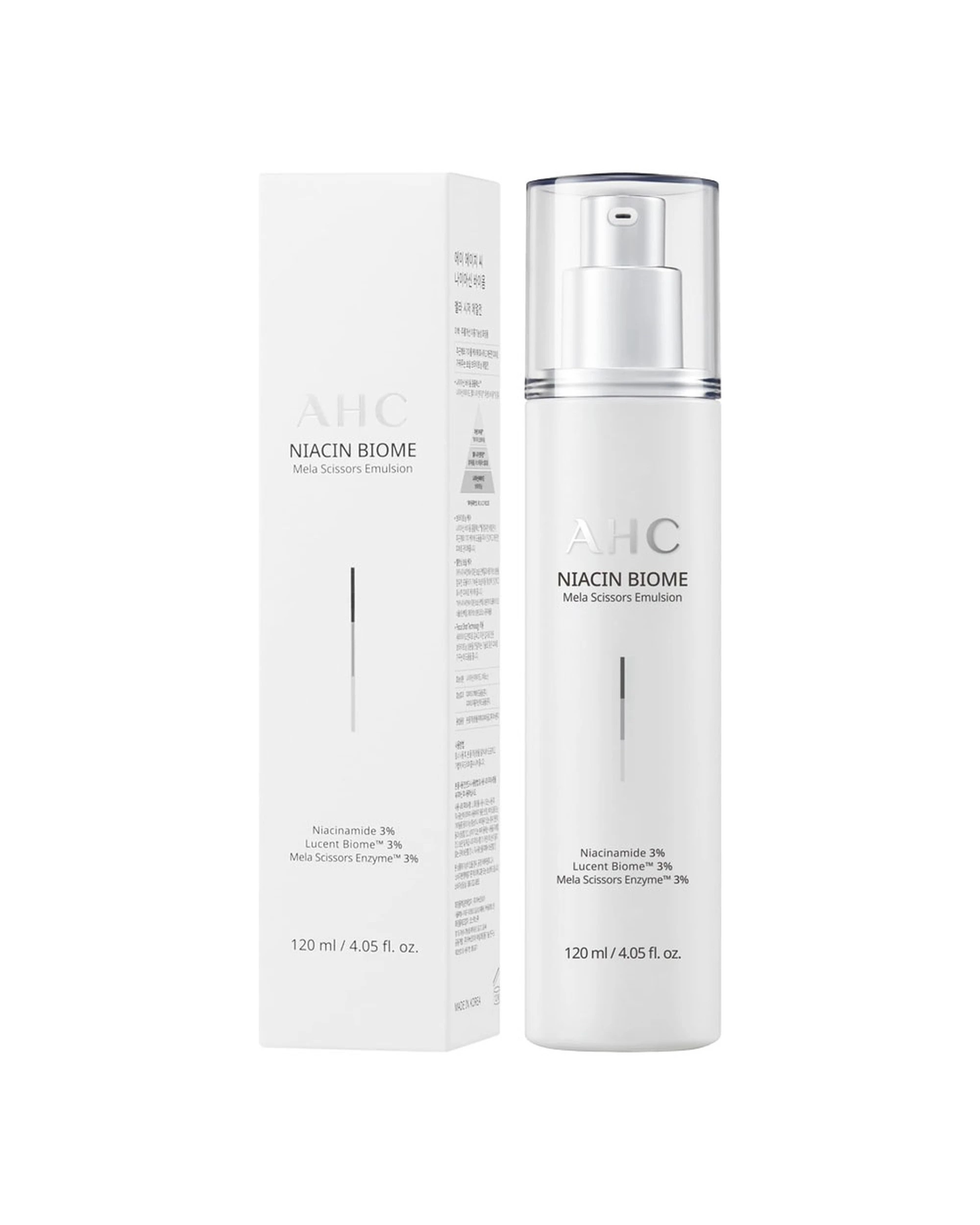 1 Ahc Niacin Biome Mela Scissors Emulsion 120ml, 1 of 3
