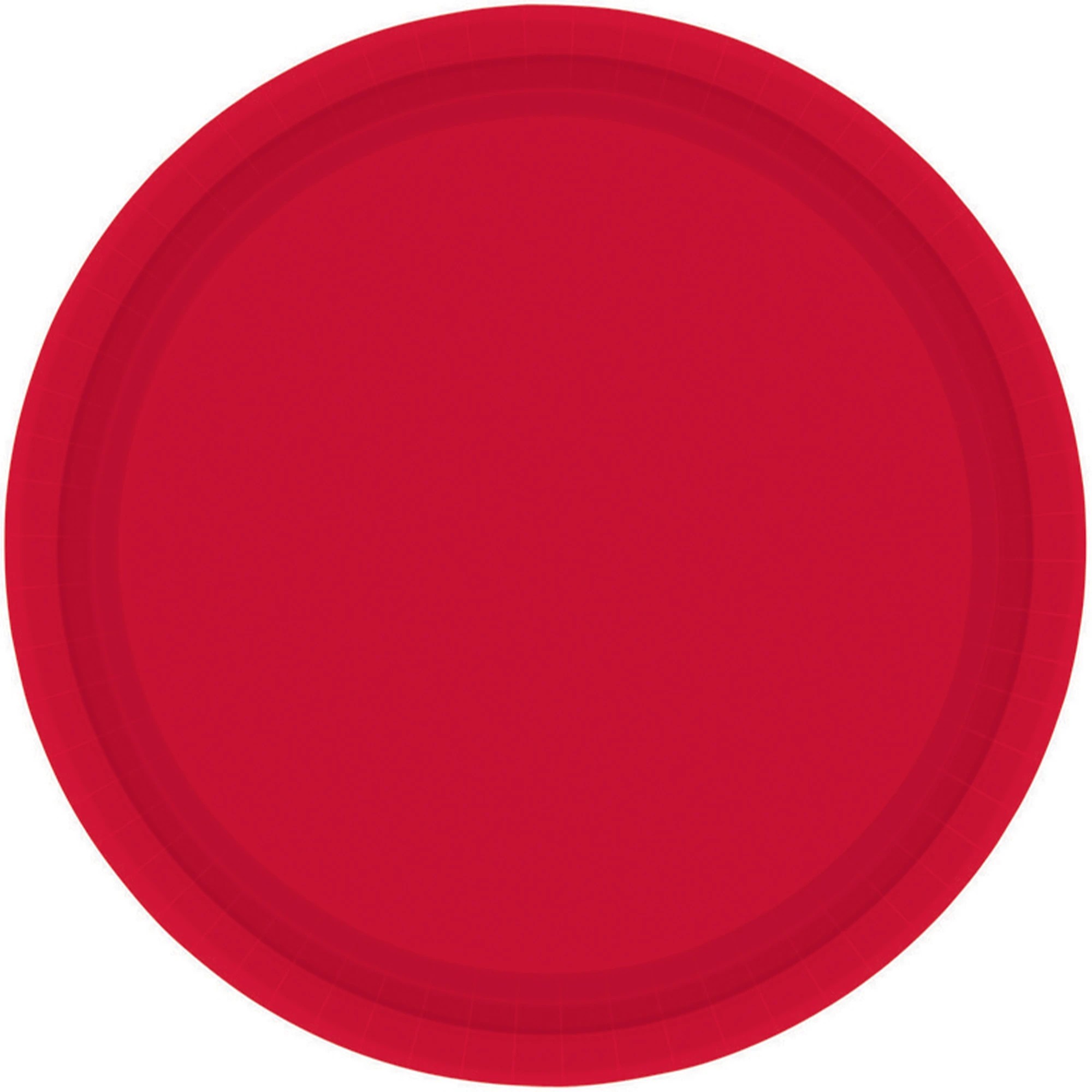 1 20 Piece Apple Red Round Paper Plates, 1 of 1