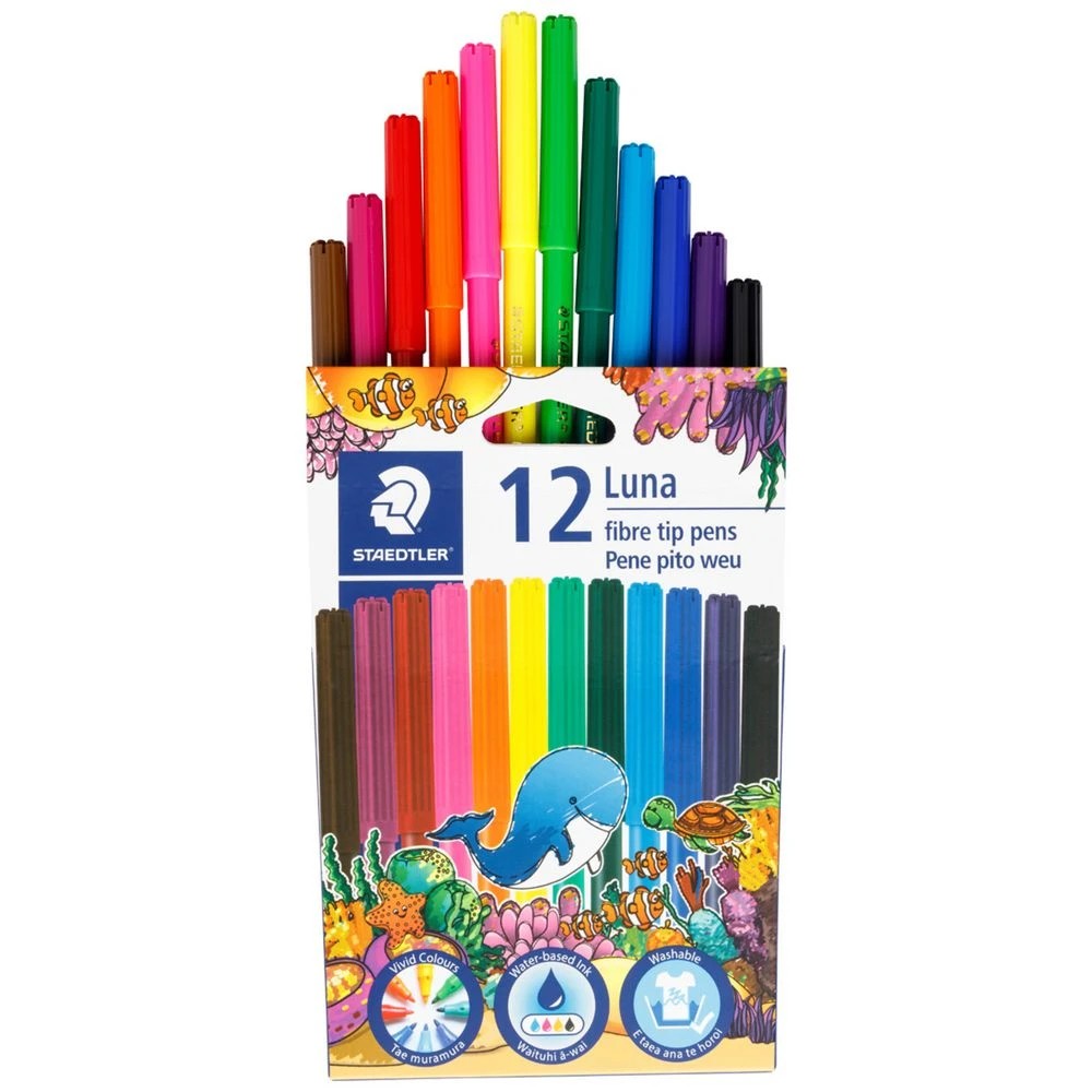 2 Staedtler Luna Fibre-Tip Pens 12 Pack, 2 of 3