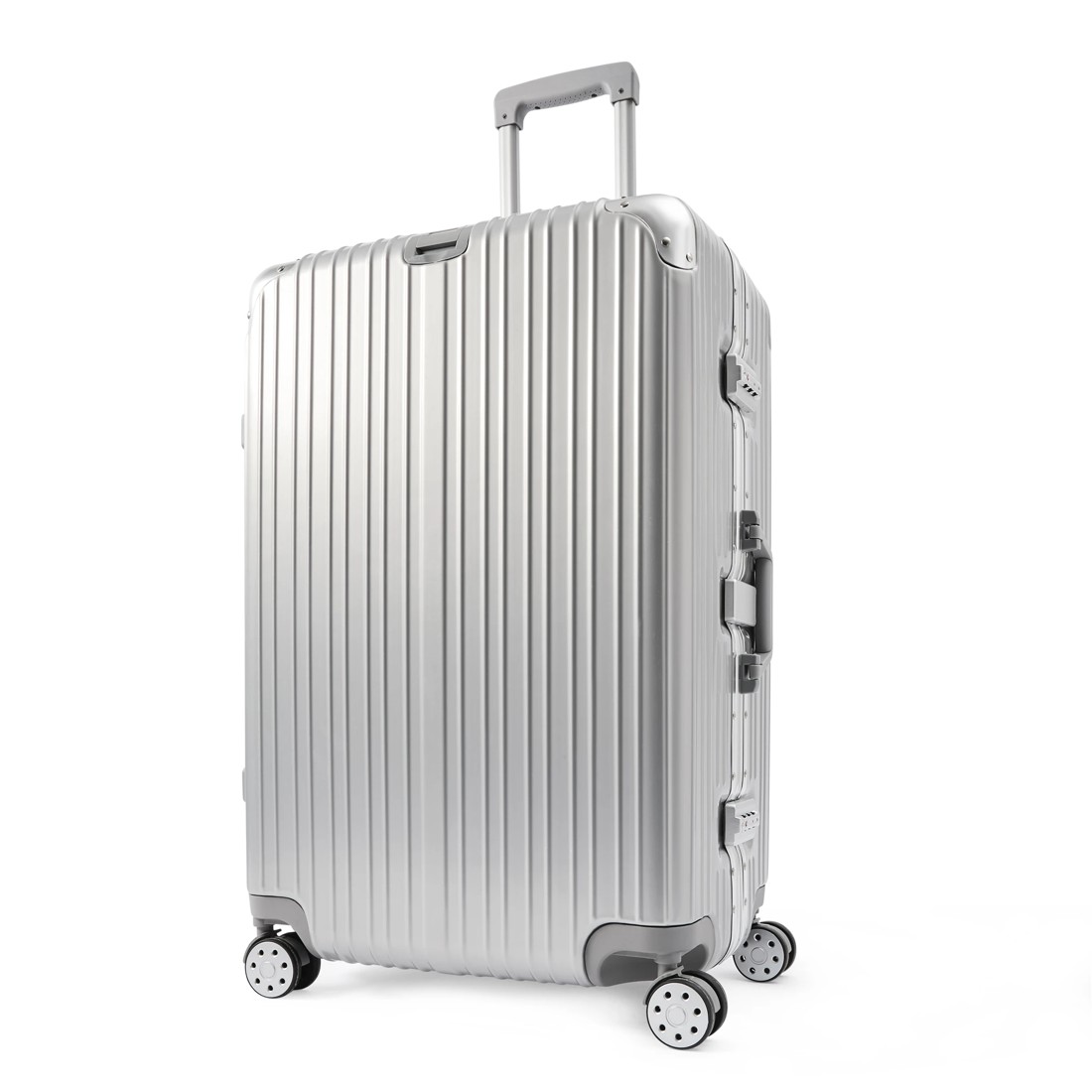 3 72cm Trunk Hard Case with Stickers - Silver Look, 3 of 10