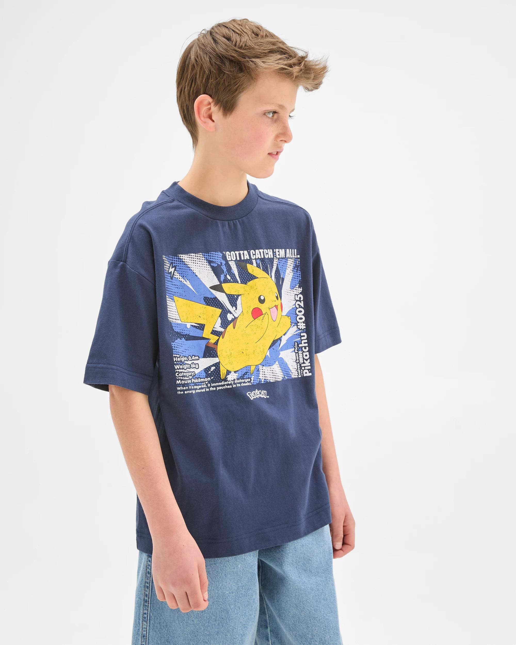1 Pokemon Australian Cotton T-Shirt POKEMON BLUE, 1 of 6