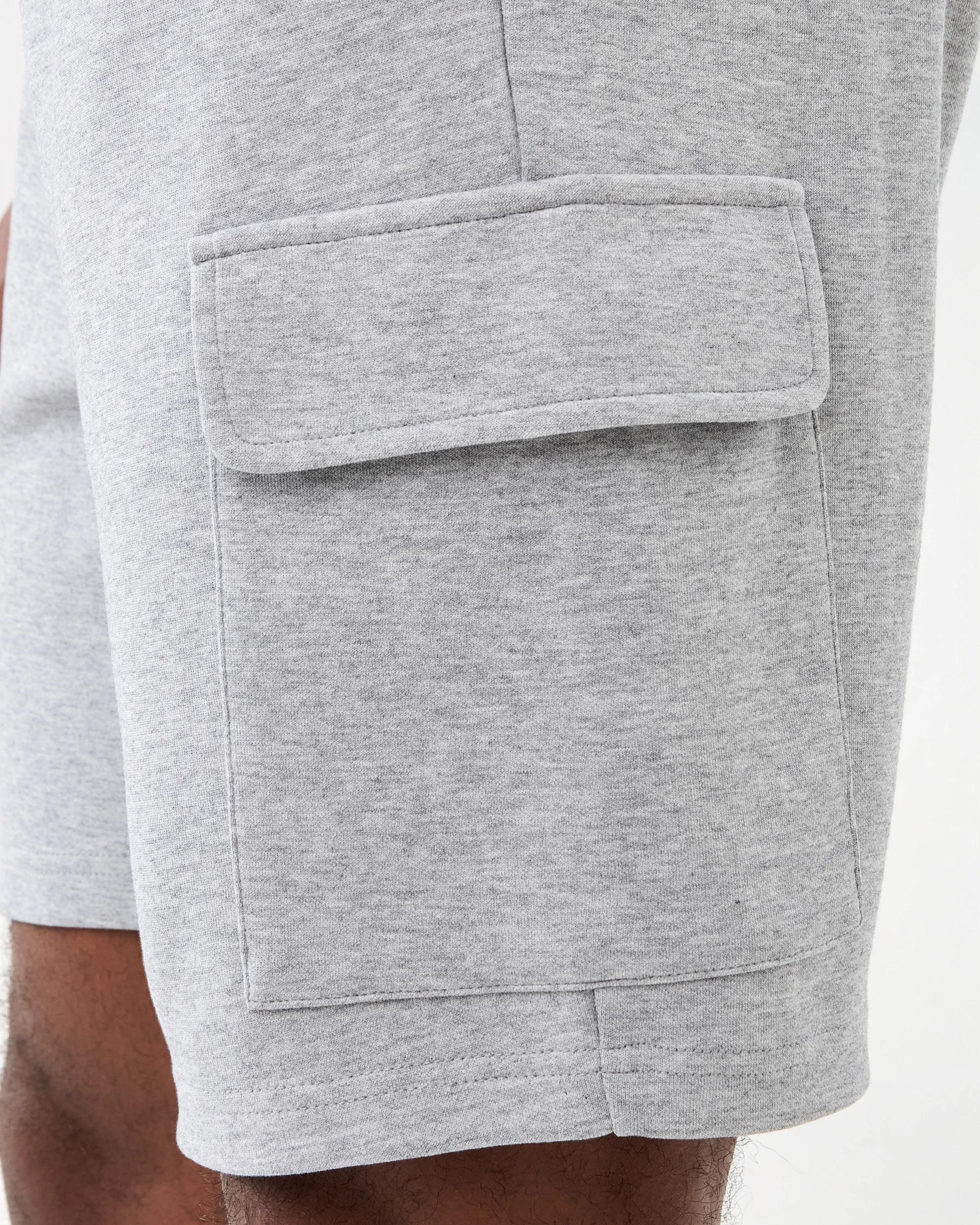6 Interlock Cargo Shorts Grey Marle, 6 of 7