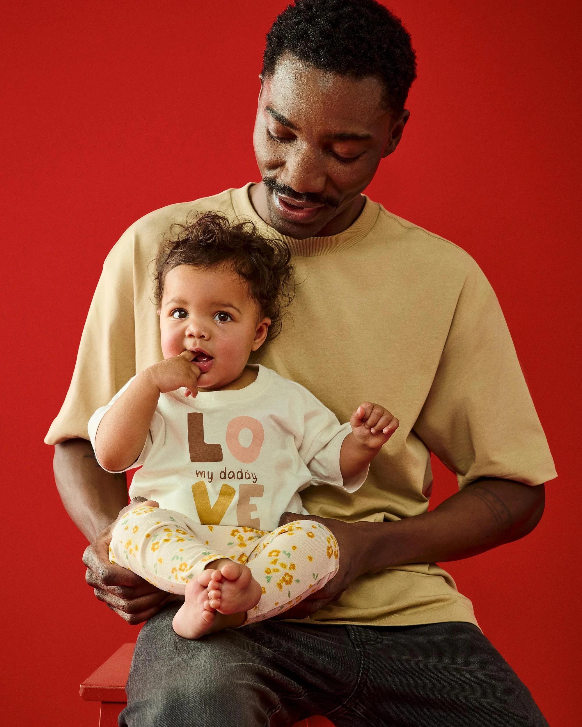 4 Target Baby Organic Cotton Placement Print Oversized T-Shirt LOVE MY DADDY, 4 of 4