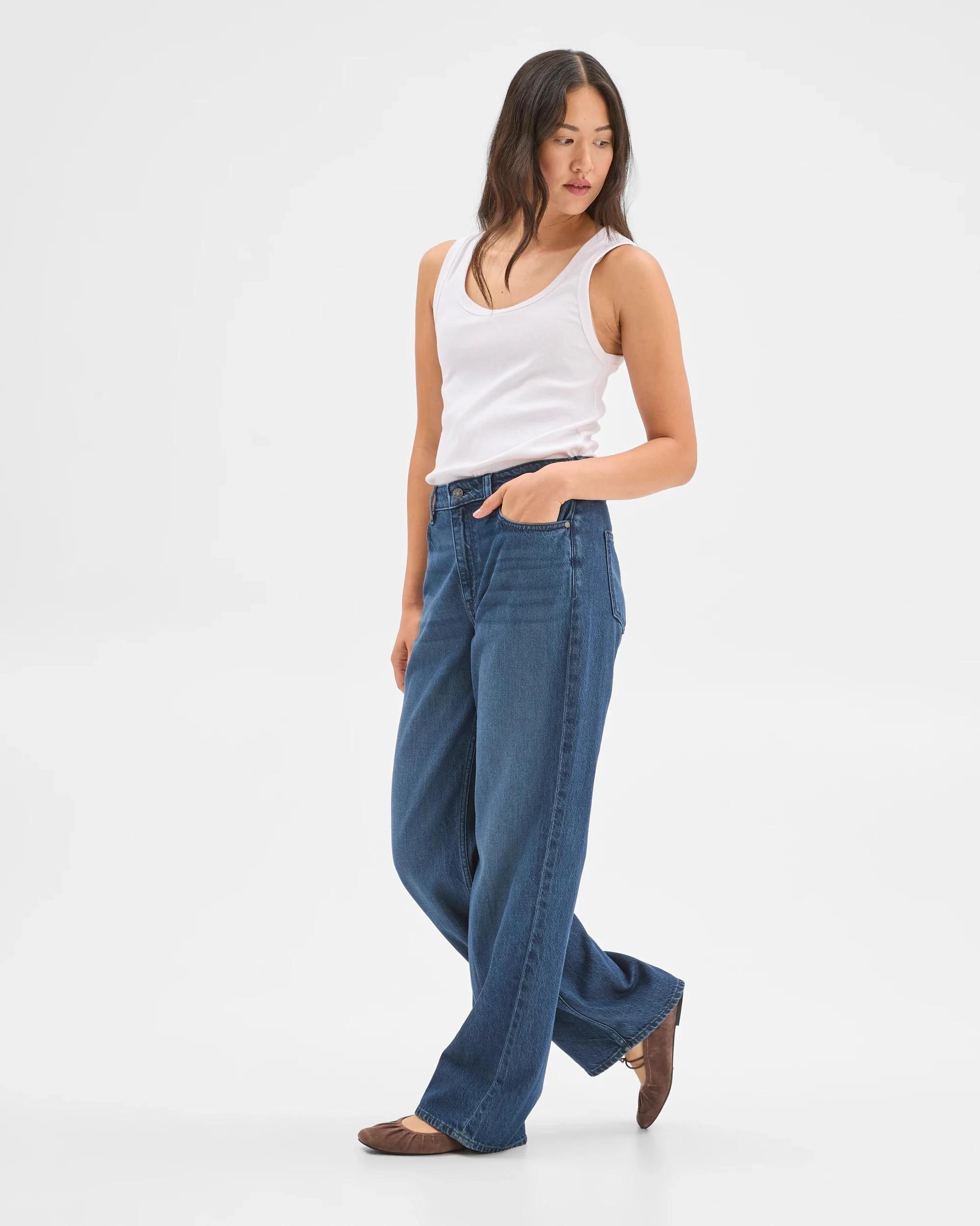 5 Target Woman Wide Leg Loose Fit Denim Jeans - Imogen MOONLIGHT, 5 of 6