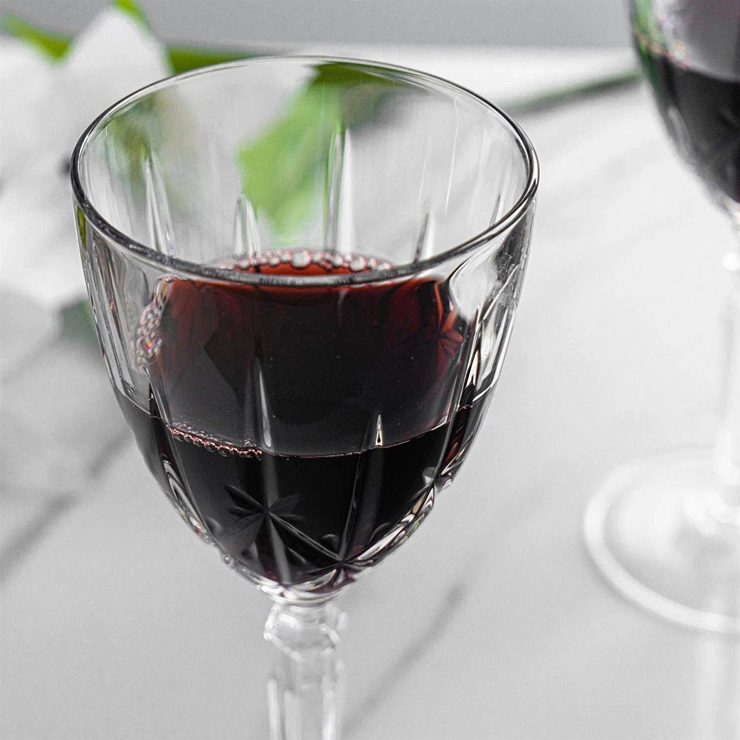 3 RCR Crystal Orchestra Cut Glass Wine Glasses Goblets Set - 290ml - Pack of 6 - Clear, 3 of 7