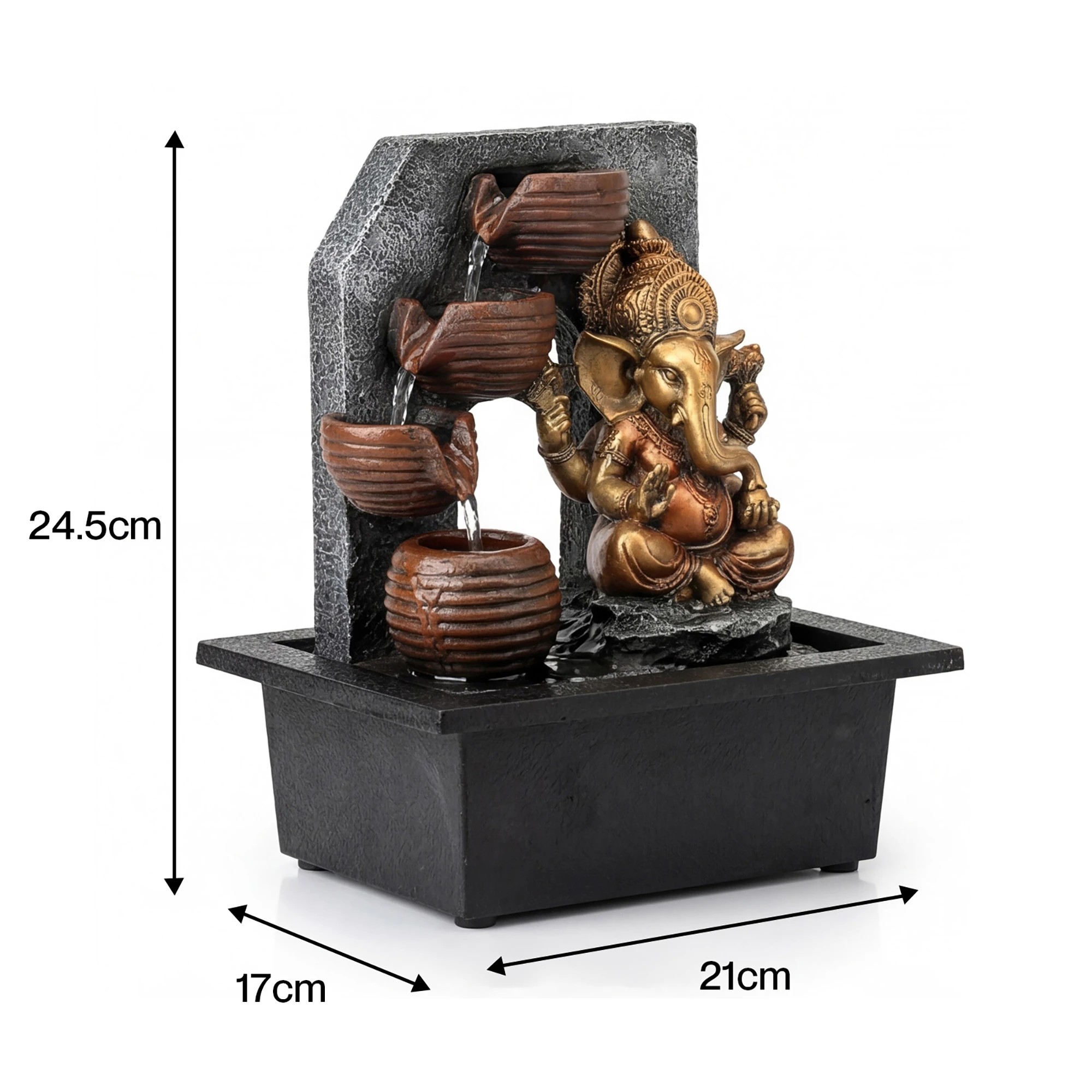 3 Spector Desktop Fountain LED Tabletop Zen Mini Water Fountain Office Living Room, 3 of 8