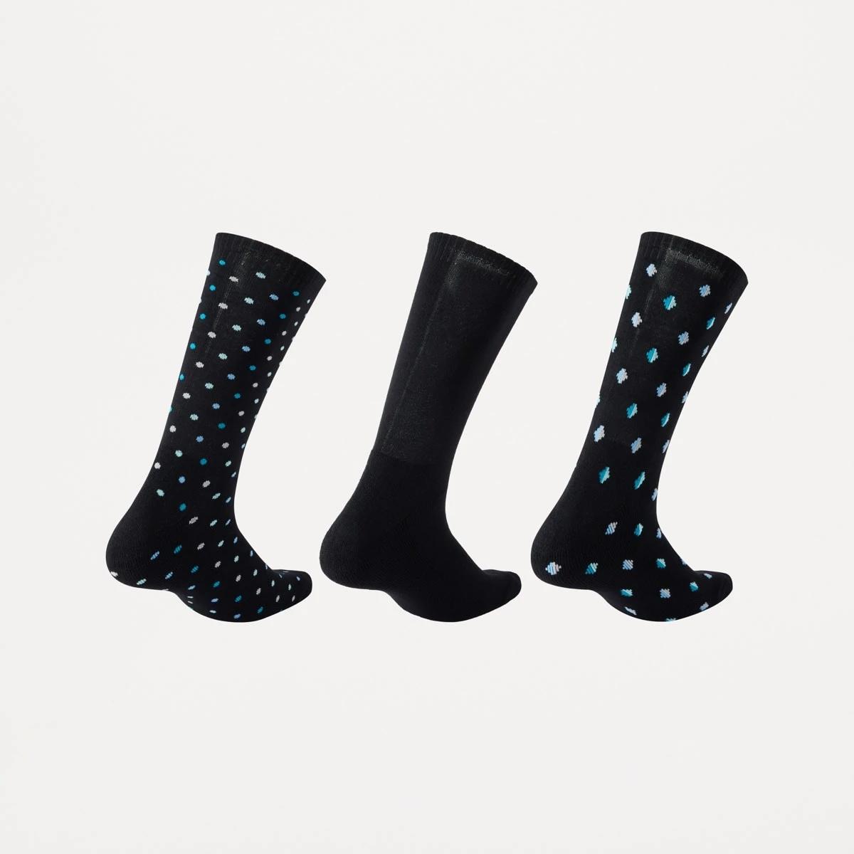 2 3 Pack Bamboo Business Socks BLACK SPOT, 2 of 3