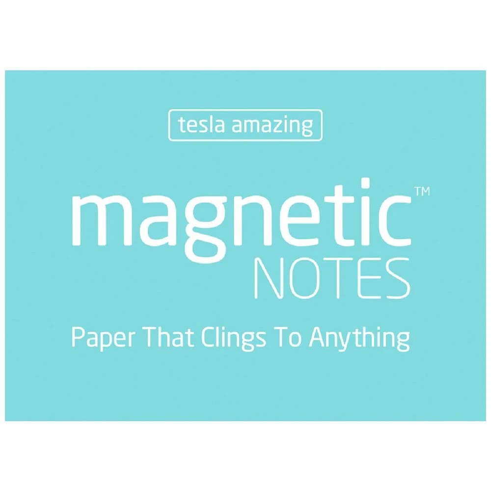 1 Tesla Amazing Magnetic Notes 70 x 50mm Aqua, 1 of 1