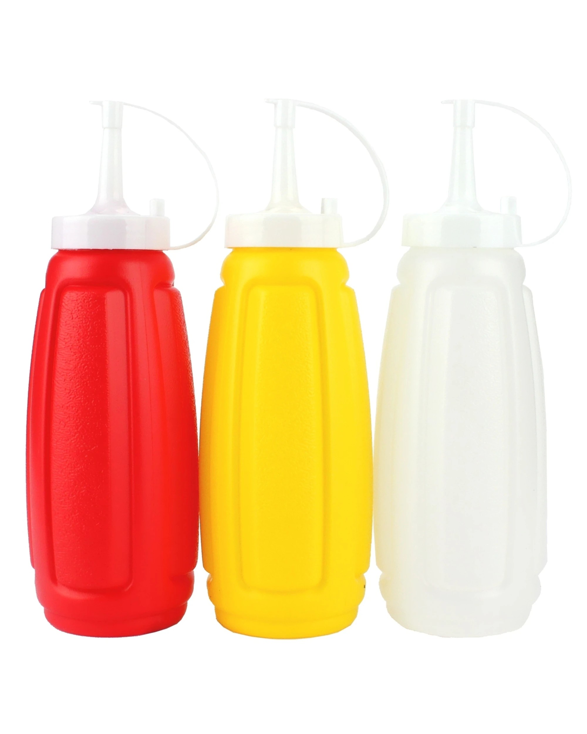 1 Durmaz Plastic Squeezy Sauce Bottles Pack of 3 - -, 1 of 1