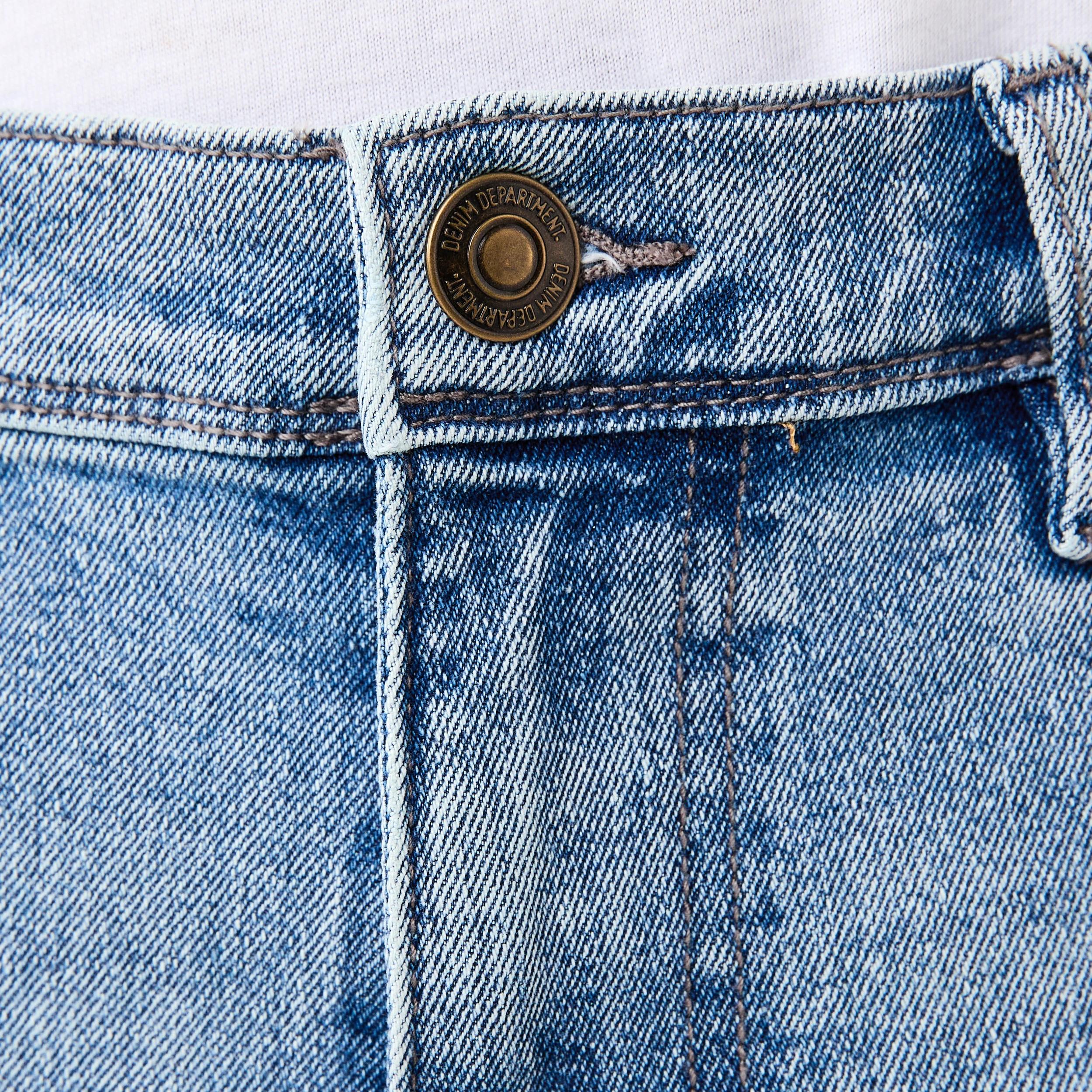 4 Straight Stretch Jeans Light Wash, 4 of 5