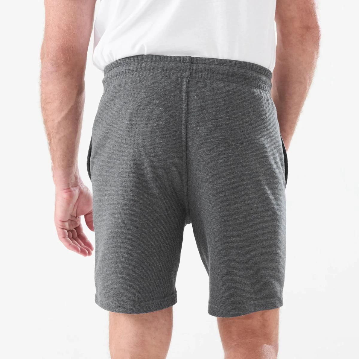 3 Textured Fleece Shorts CHARCOAL MARLE, 3 of 6