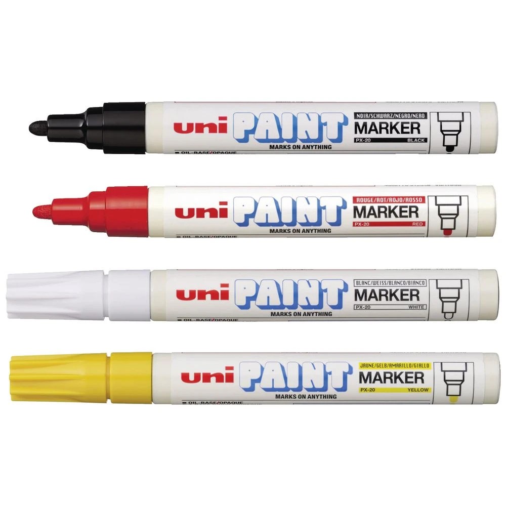 3 Uni PX-20 Paint Marker Assorted 4 Pack, 3 of 3