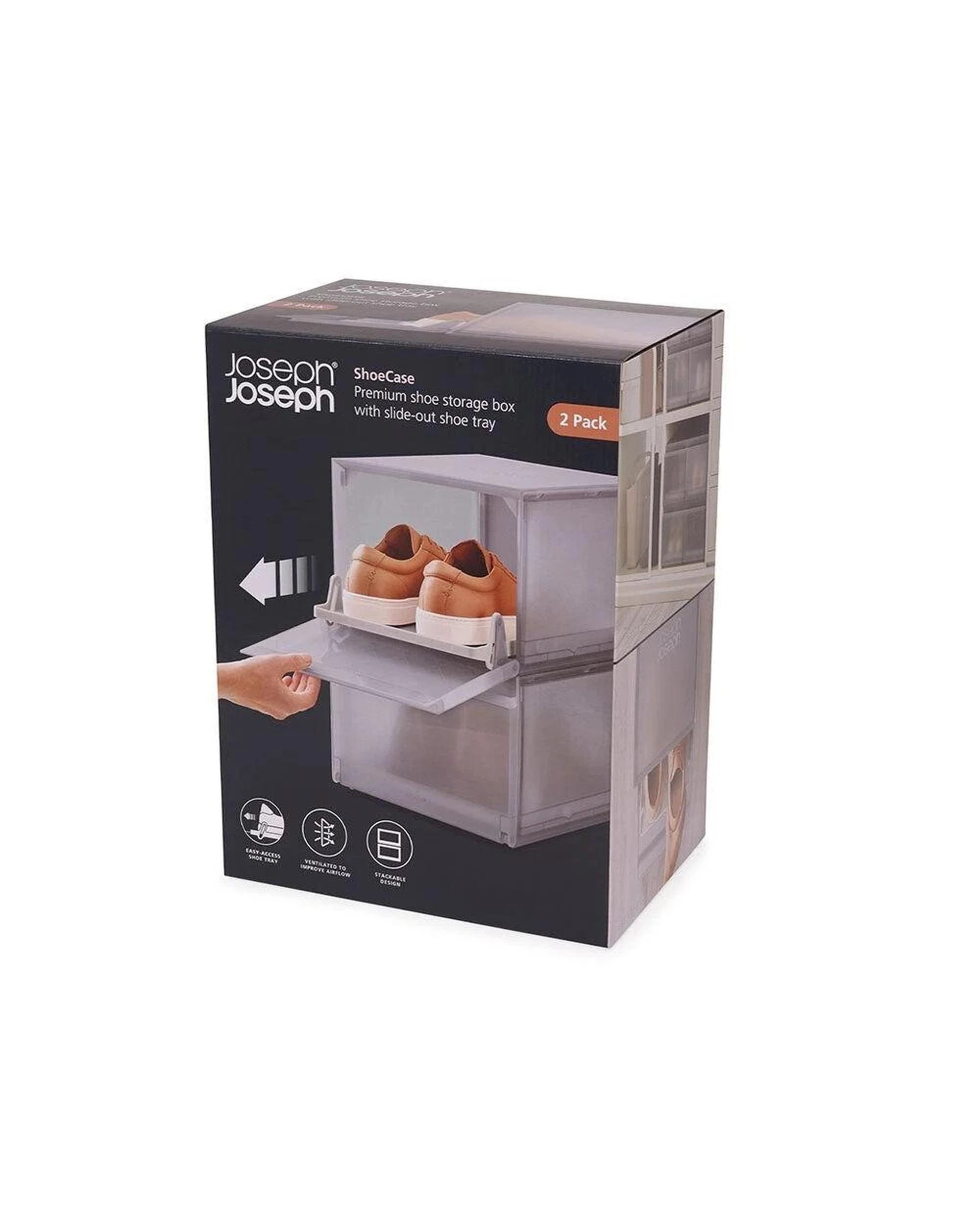 7 Joseph Joseph ShoeCase Premium Shoe Storage Box Set 2 Piece, 7 of 7