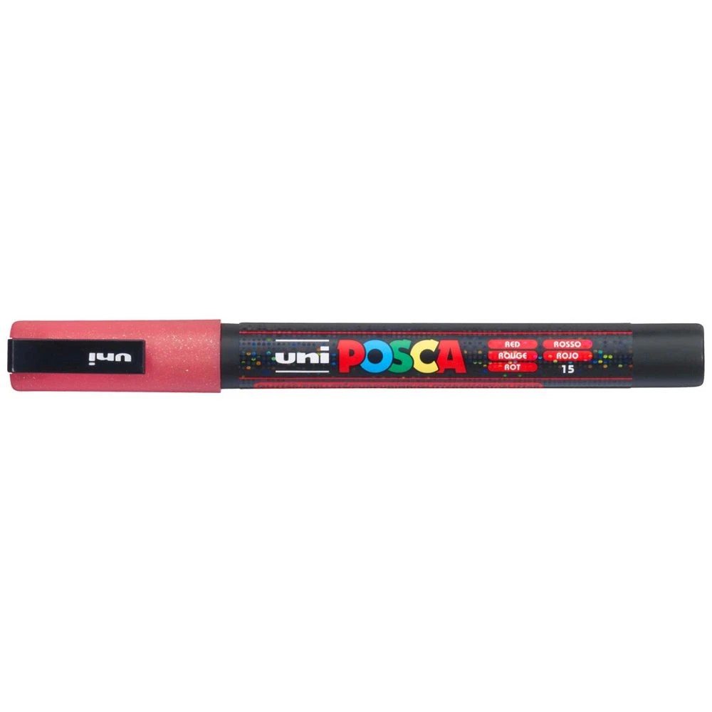1 POSCA PC 3M Paint Marker Glitter Red, 1 of 8