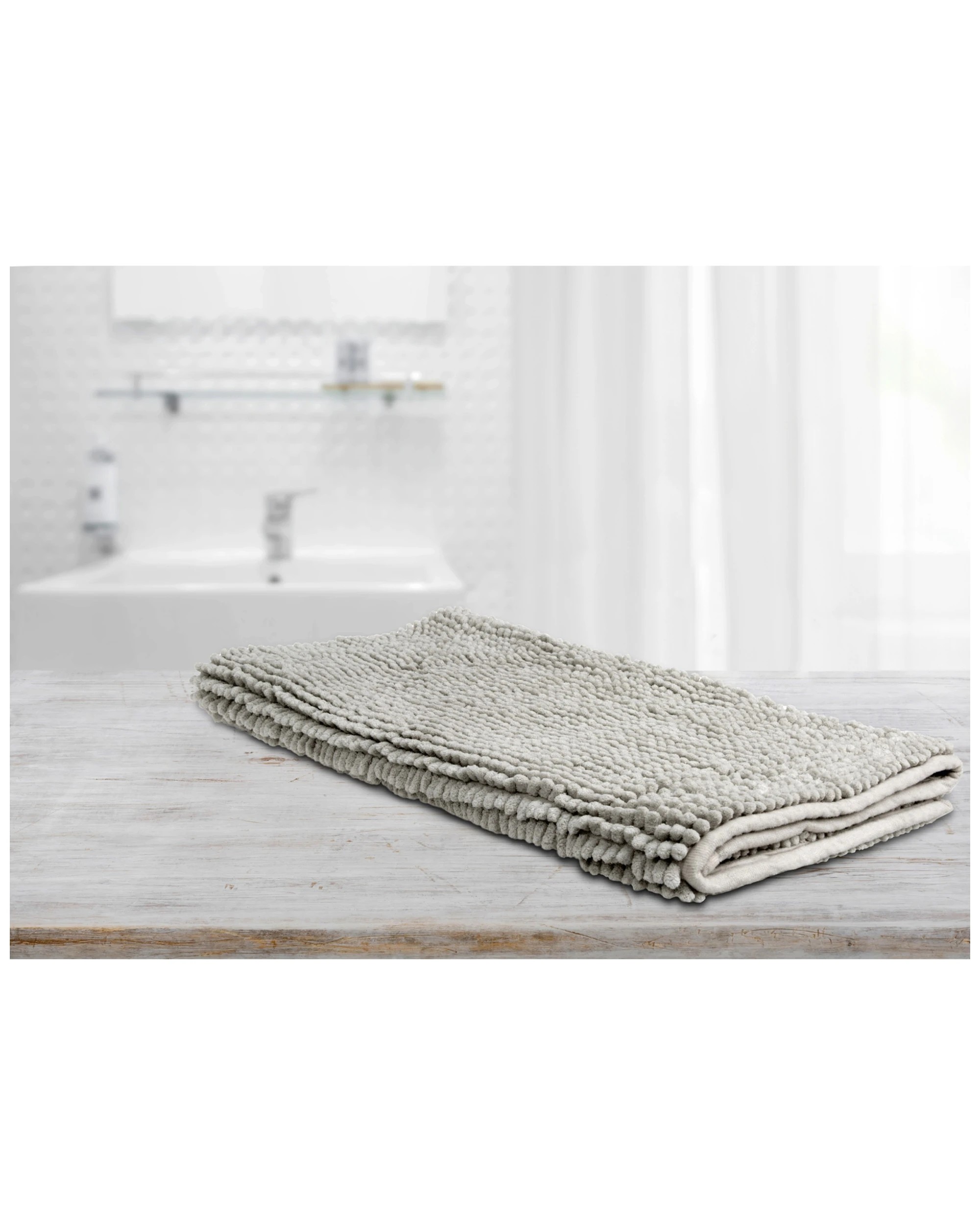 2 ARDOR Algodon Toggle Bath Mats Absorbent Bath Mat 50x100cm Polyester Fast Drying, 2 of 3