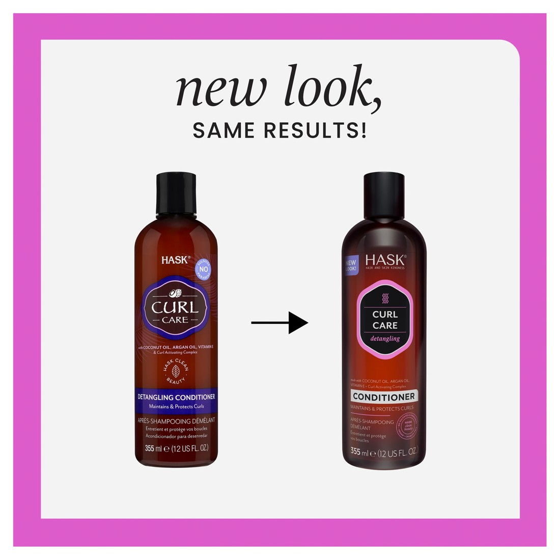 4 HASK Curl Care Detangling Conditioner 355ml - Coconut Oil, Argan Oil, Vitamin E and Curl Activating Complex, 4 of 10