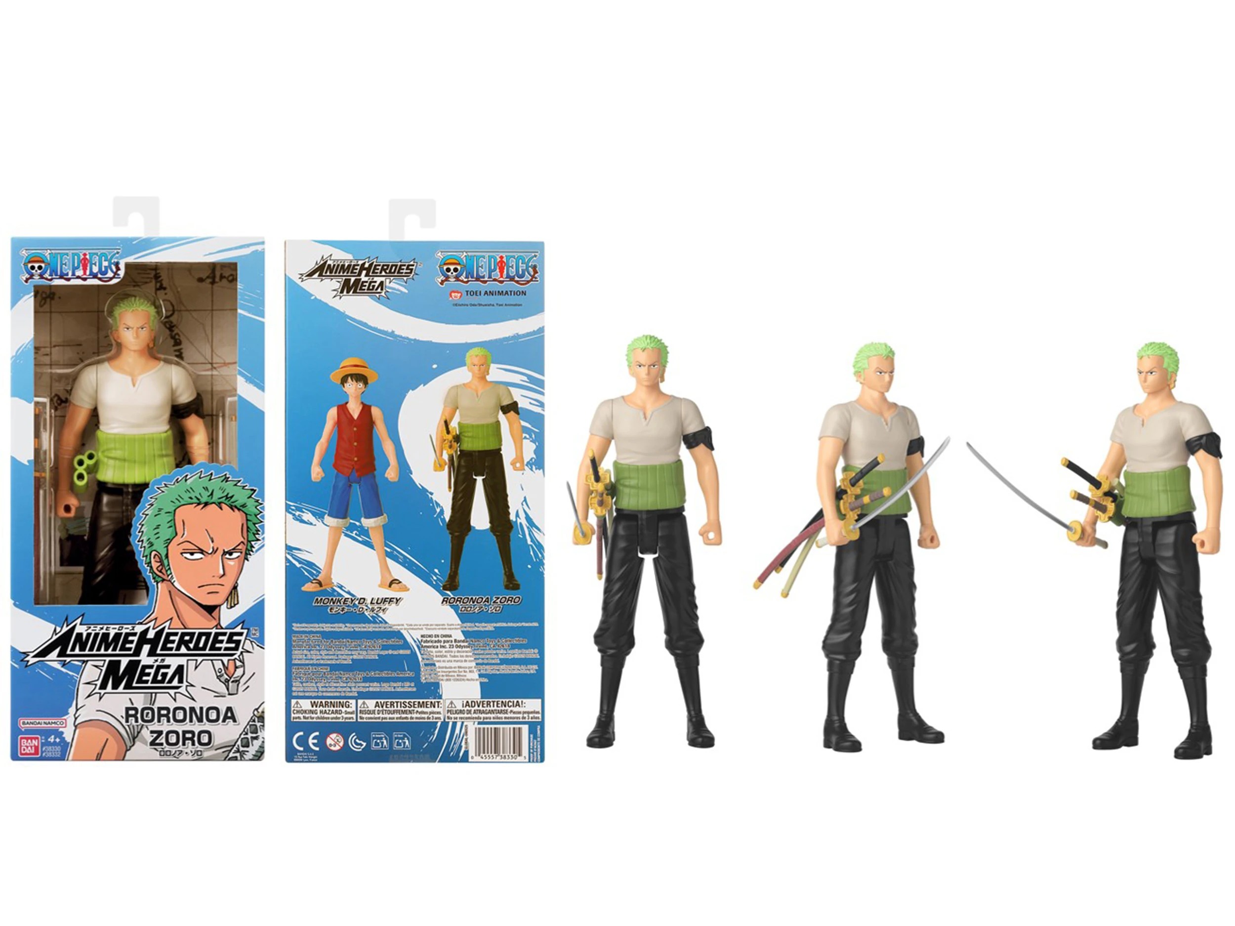 3 Anime Heroes Mega One Piece Figurine - Assorted, 3 of 3