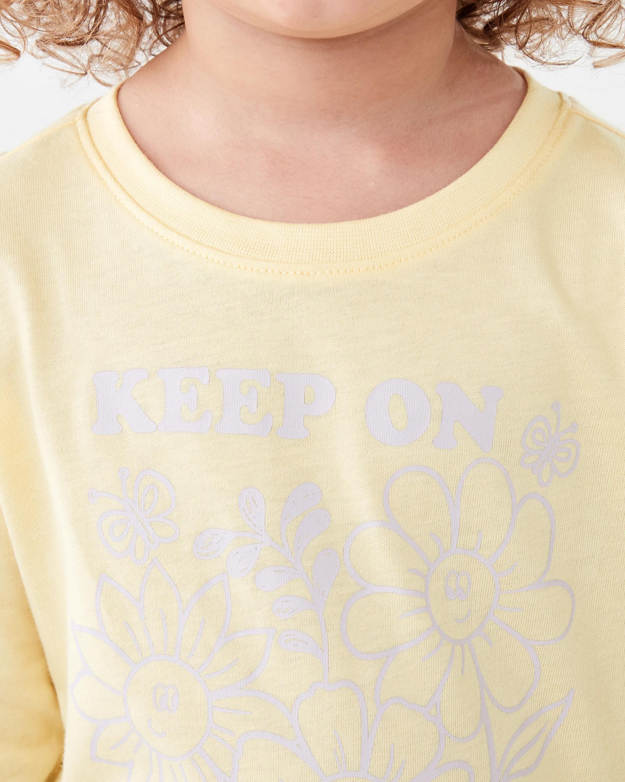 4 Print T-shirt Ylw Floral, 4 of 7