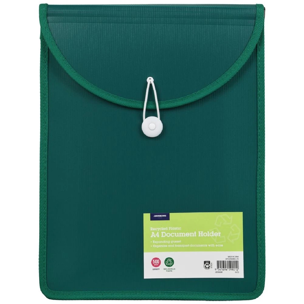 1 J.Burrows Top Load Attachment File A4 Green, 1 of 4