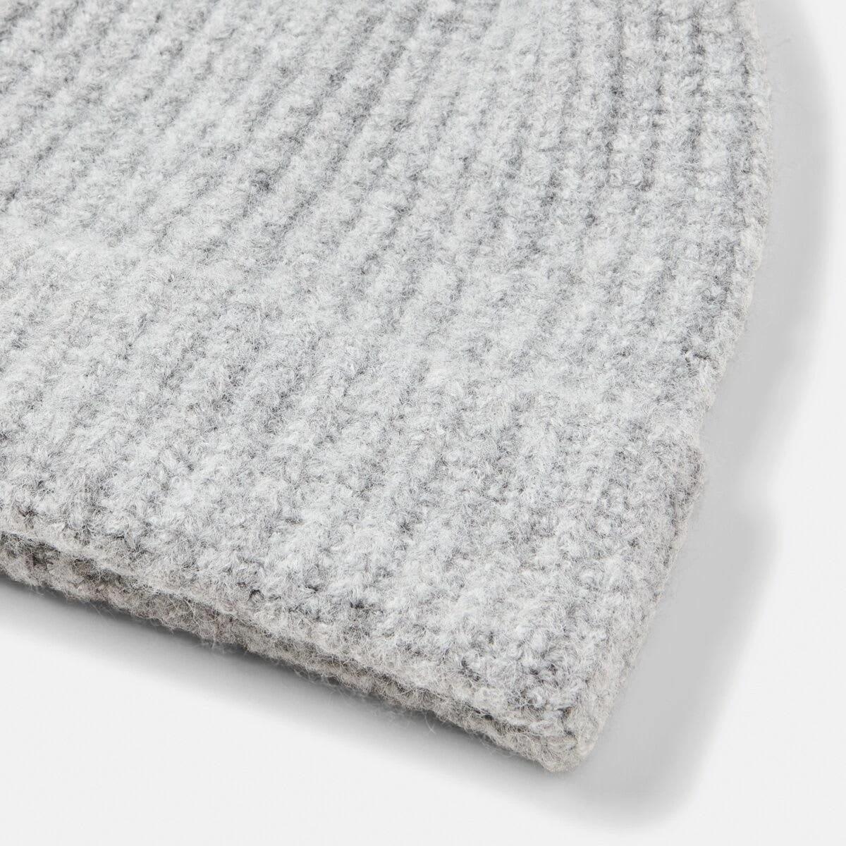 4 Rib Pom Pom Beanie Slvr Marle, 4 of 5