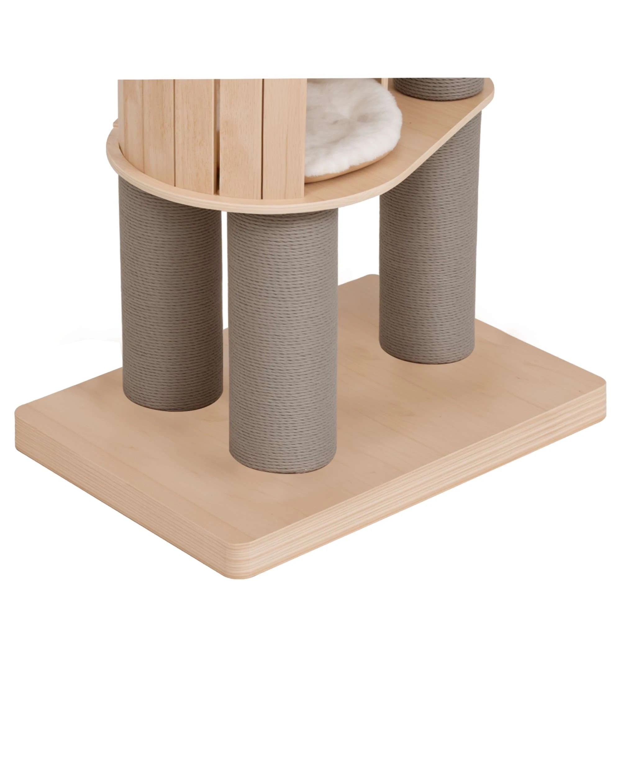 7 Advwin Floor to Ceiling Cat Tree Wood Tower Scratching, 7 of 7