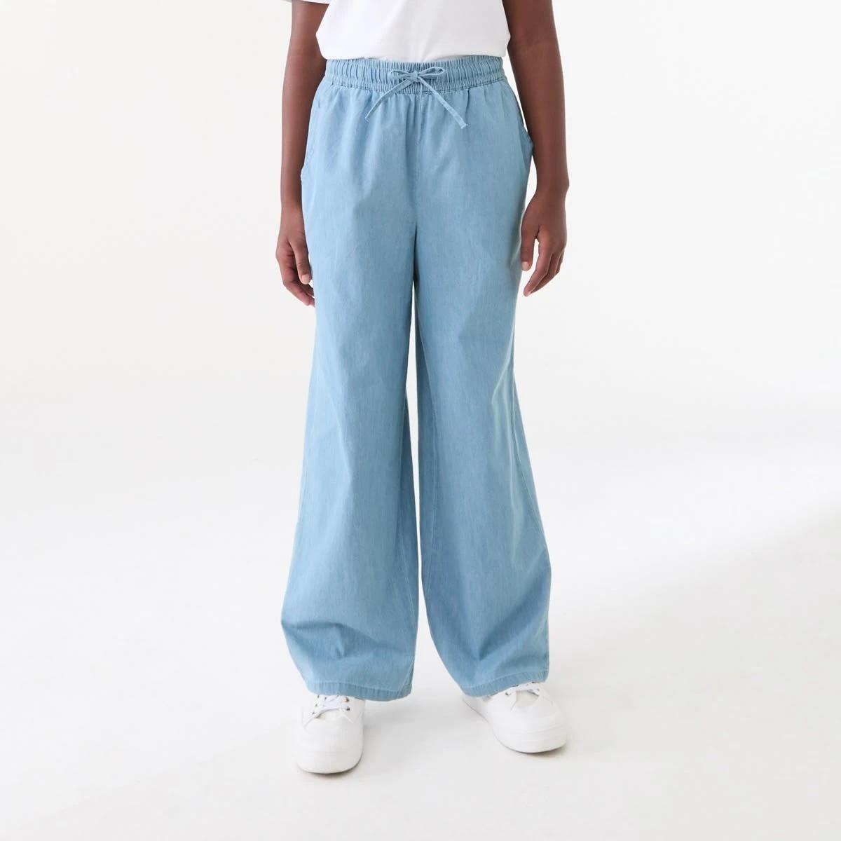 1 Chambray Wide Leg Pants CHAMBRAY, 1 of 5