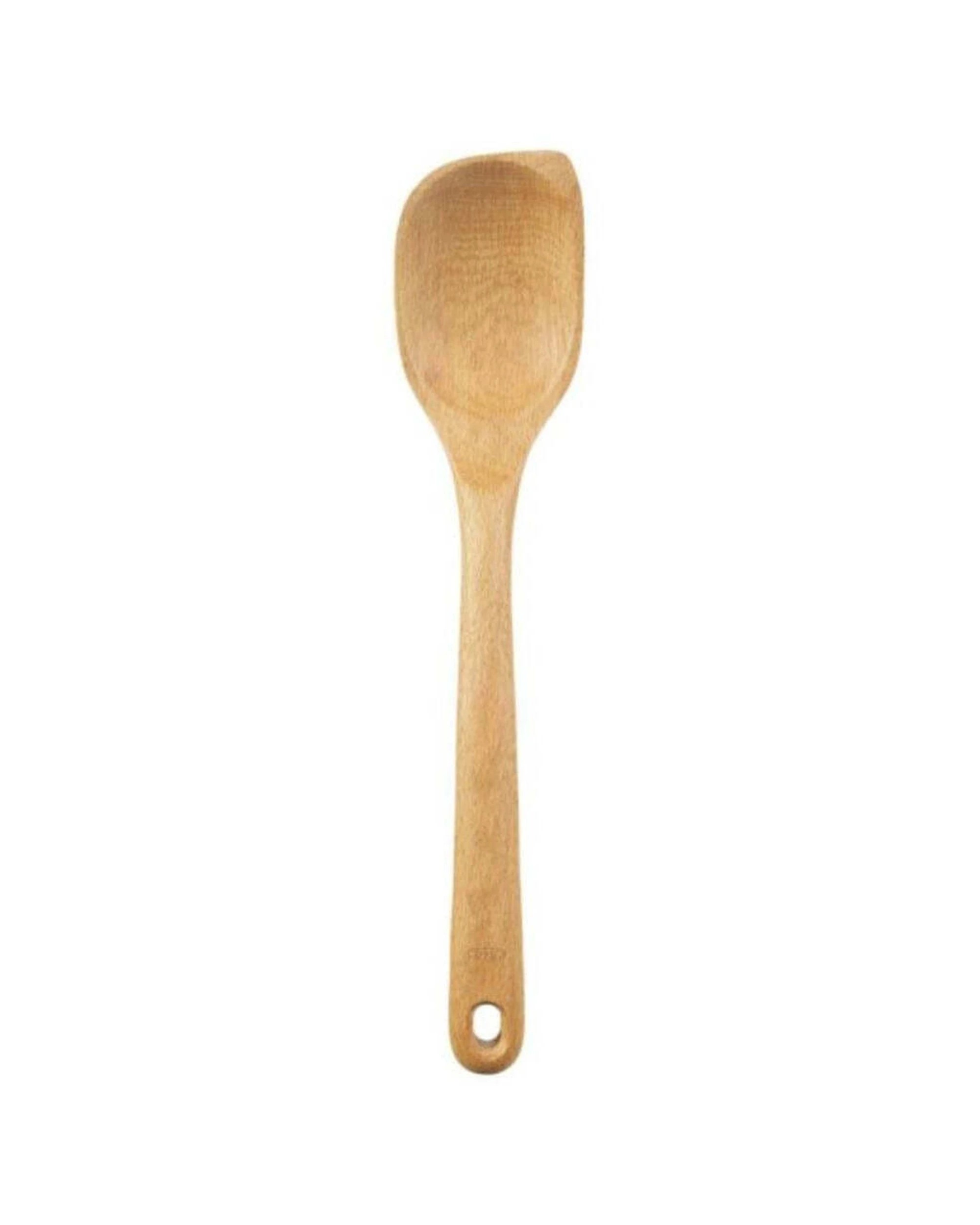 2 Oxo Corner Spoon Wooden Cooking Utensil Solid Beechwood Ergonomic Handle
 - Plain, 2 of 3