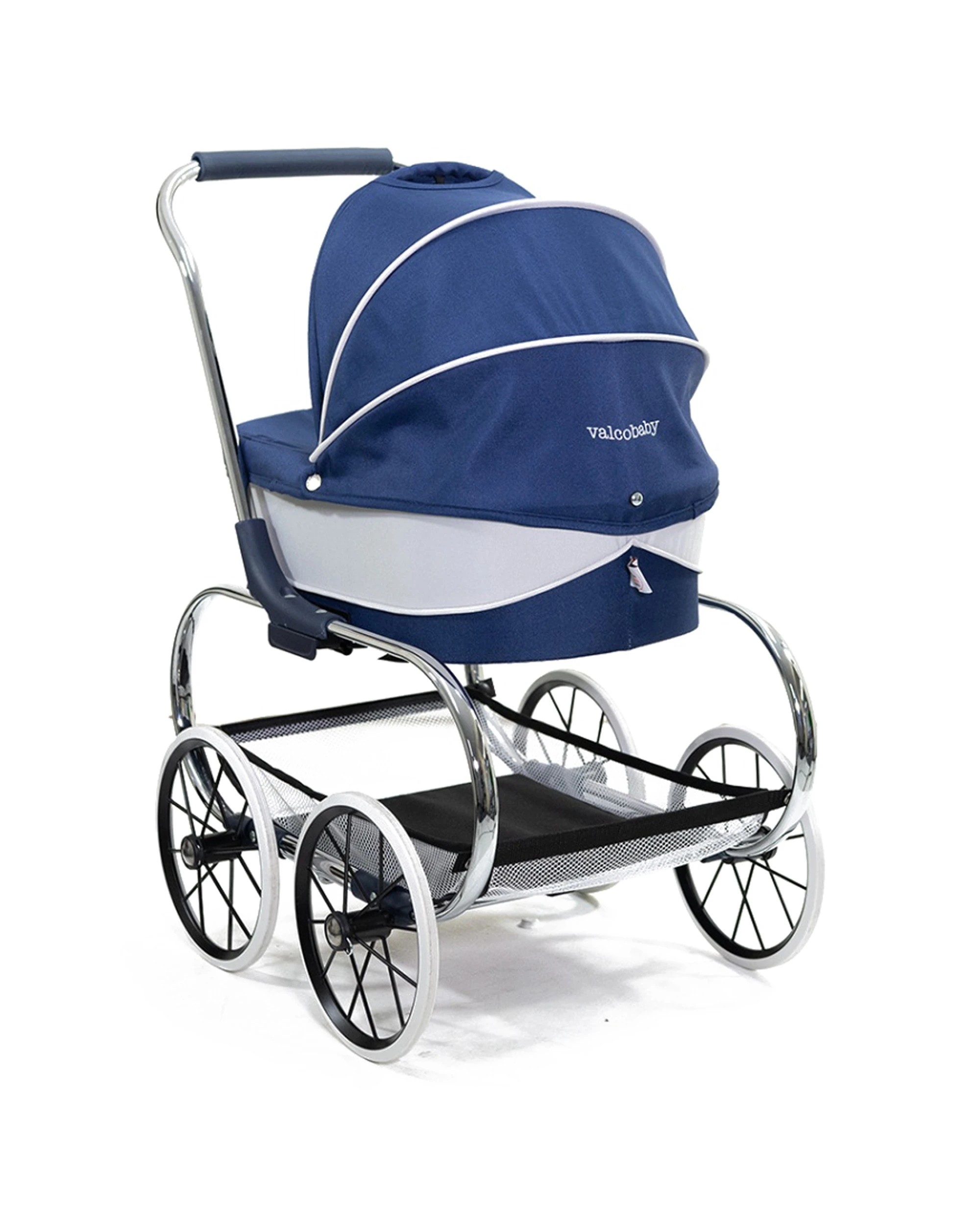 3 JustLikeMum Princess Dolls Stroller Pram Removable Bassinet Classic Design 3y - Blue, 3 of 4
