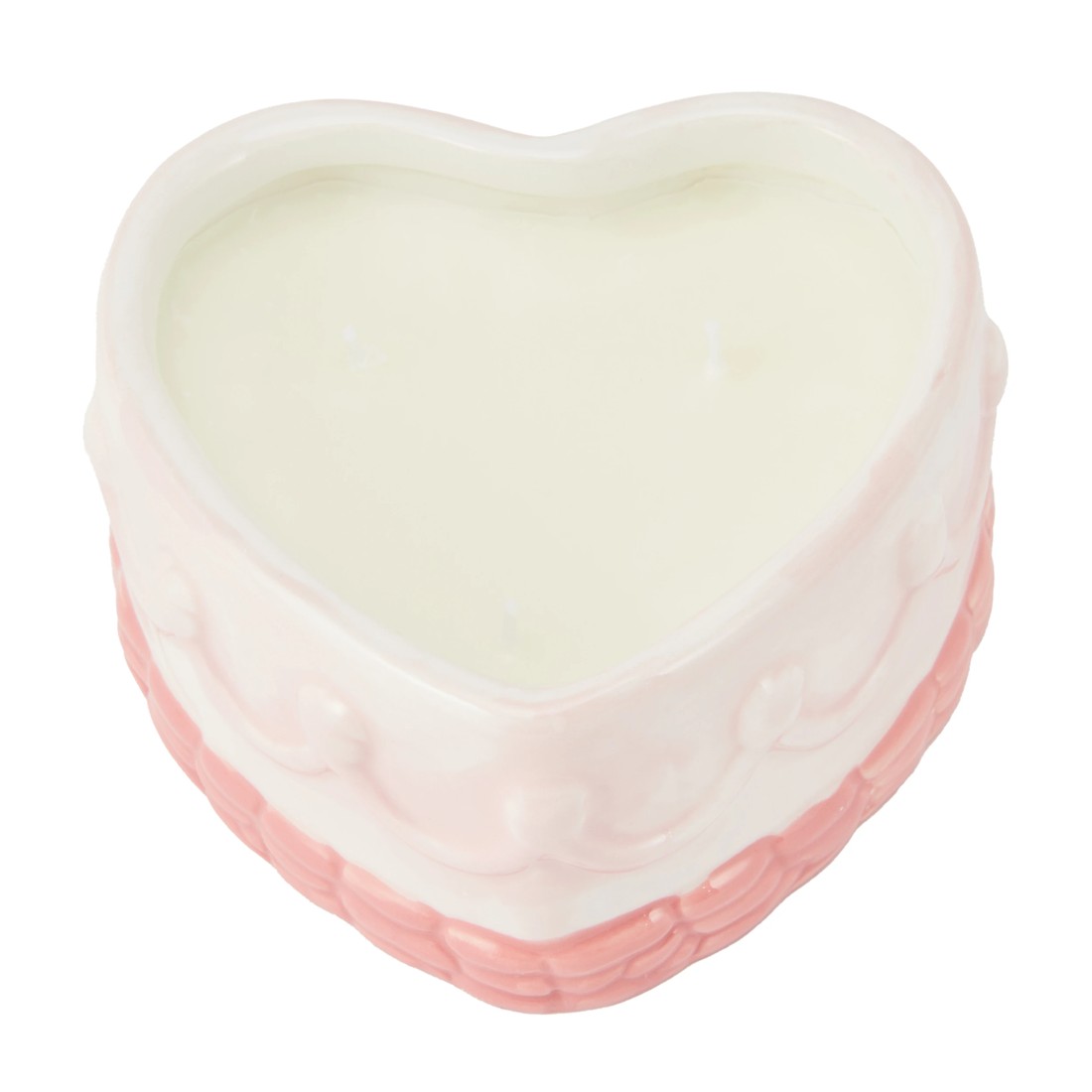 2 Ceramic Heart Cake Candle, 2 of 6