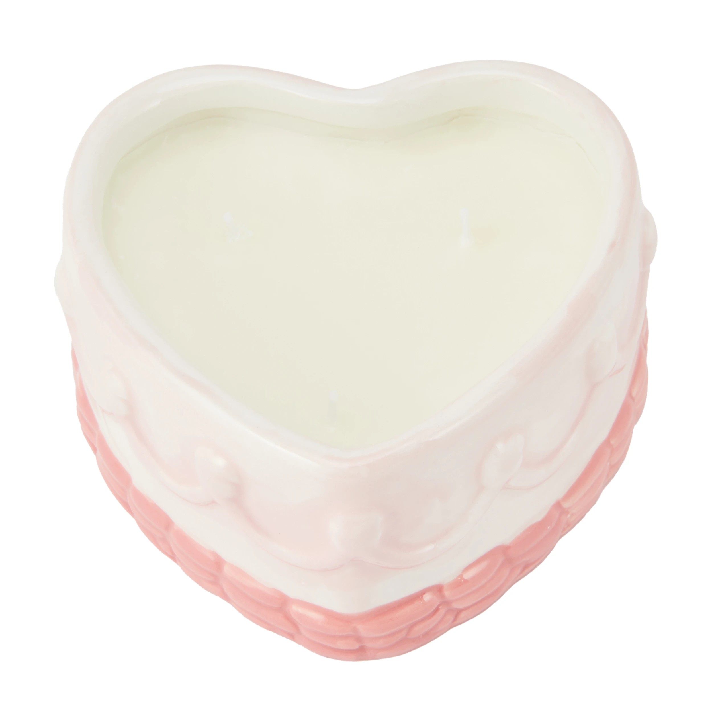 2 Ceramic Heart Cake Candle, 2 of 6